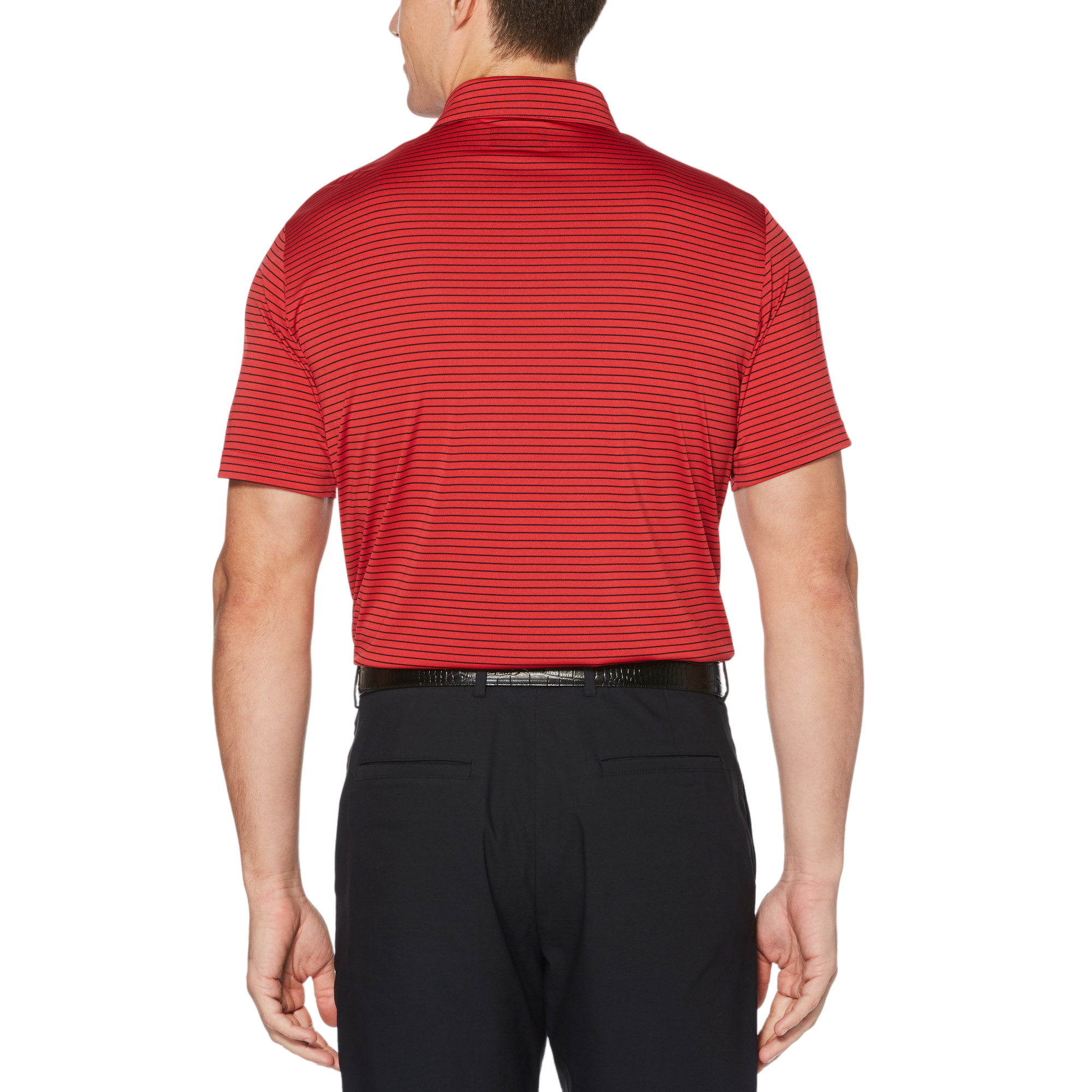 Feeder Stripe Men's Short Sleeve Golf Polo Shirt