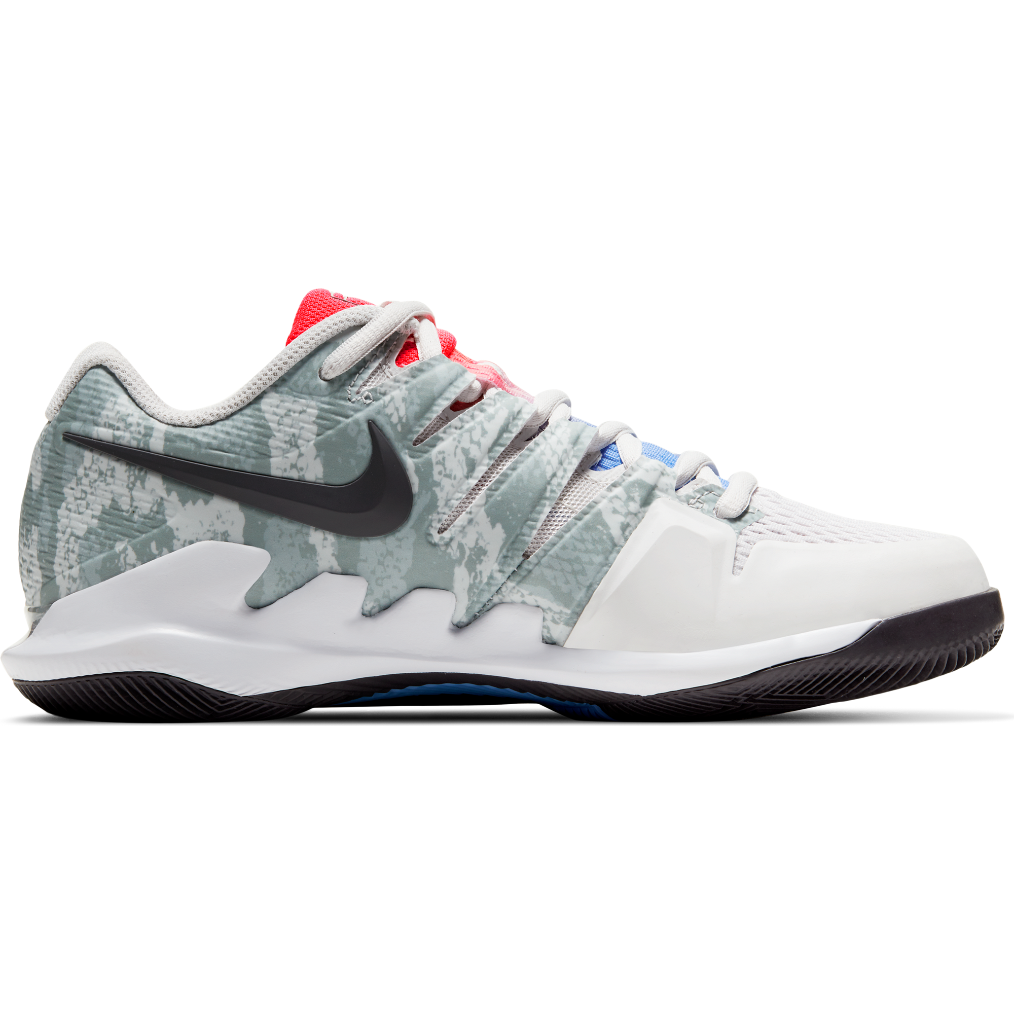 NikeCourt Air Zoom Vapor X Women s Tennis Shoe Grey Red PGA TOUR Superstore