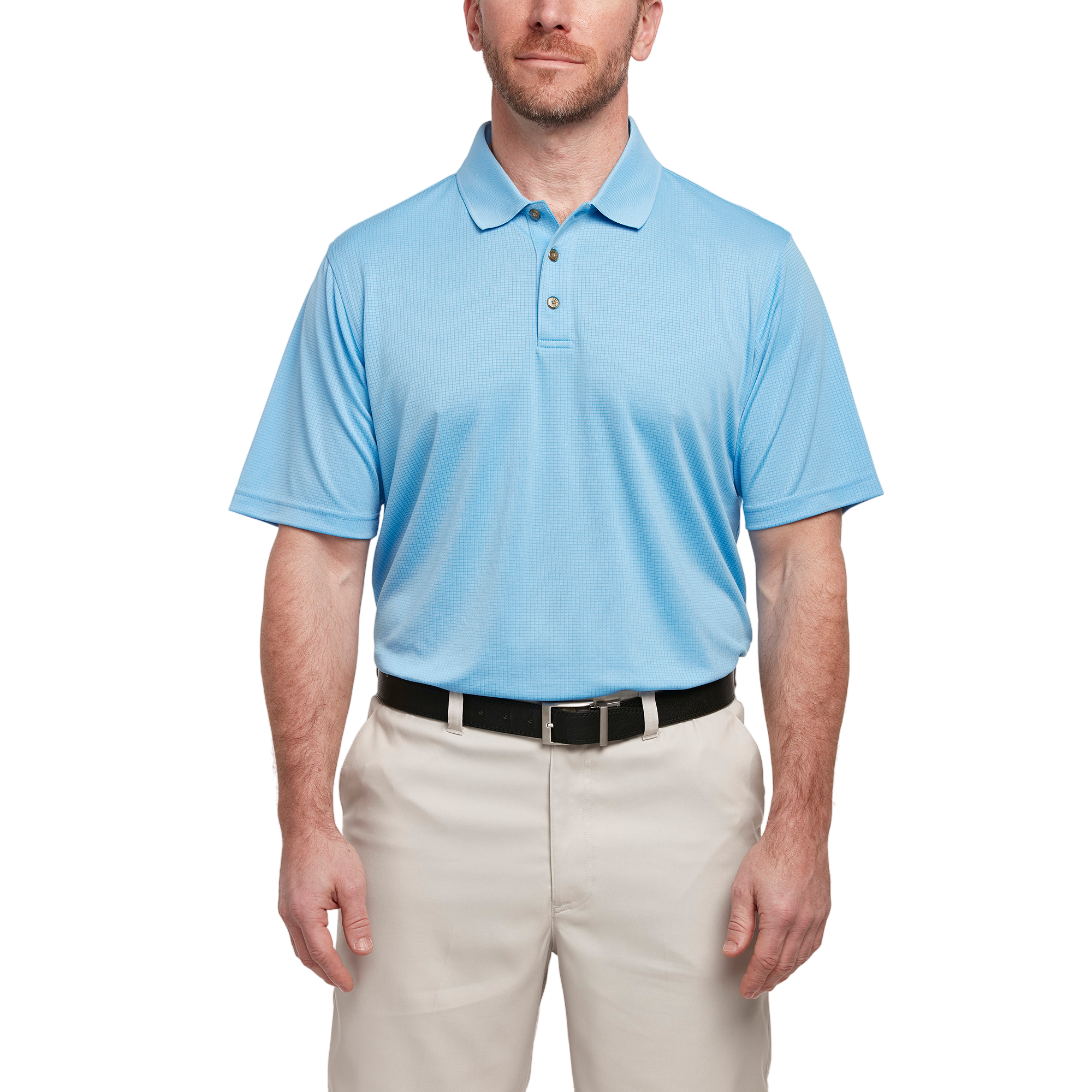 Short Sleeve Grid Polo