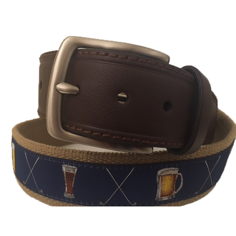 Web Brews & Clubs Men's Golf Belt