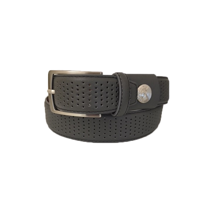 Leather Stretch Perforated Men's Golf Belt