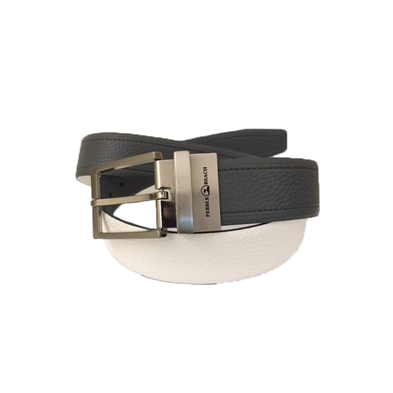 Pebble Leather Reversible Men's Golf Belt