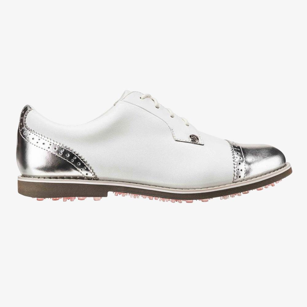 G/FORE Cap Toe Gallivanter Women's Golf Shoe - White/Silver G/FORE Cap Toe Gallivanter Women's Golf Shoe - White/Silver