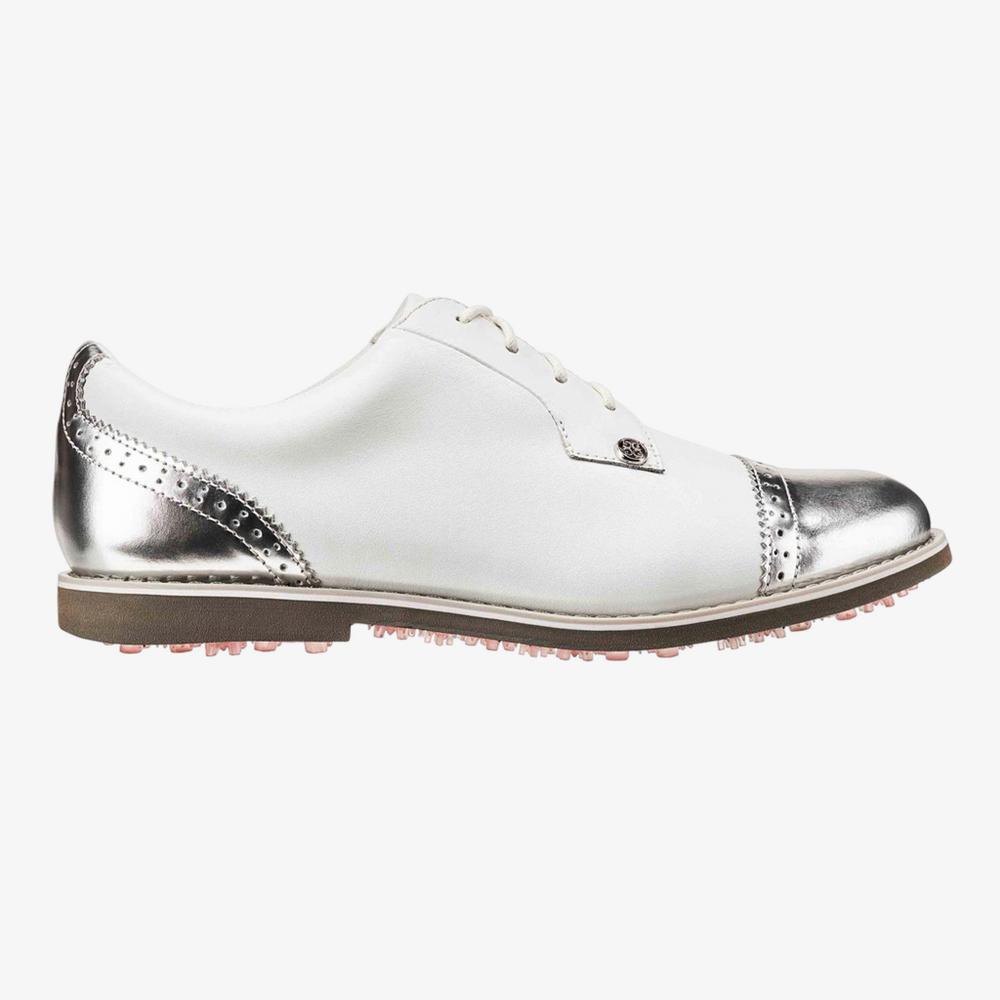 Cap Toe Gallivanter Women's Golf Shoe - White/Silver