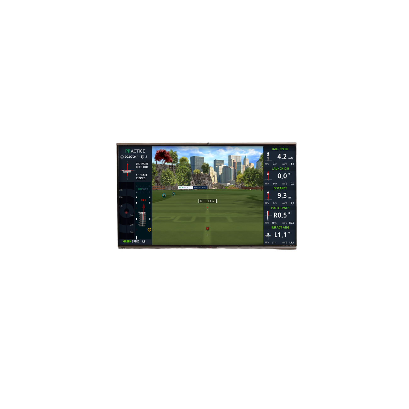 Exputt Real-time Putting Simulator