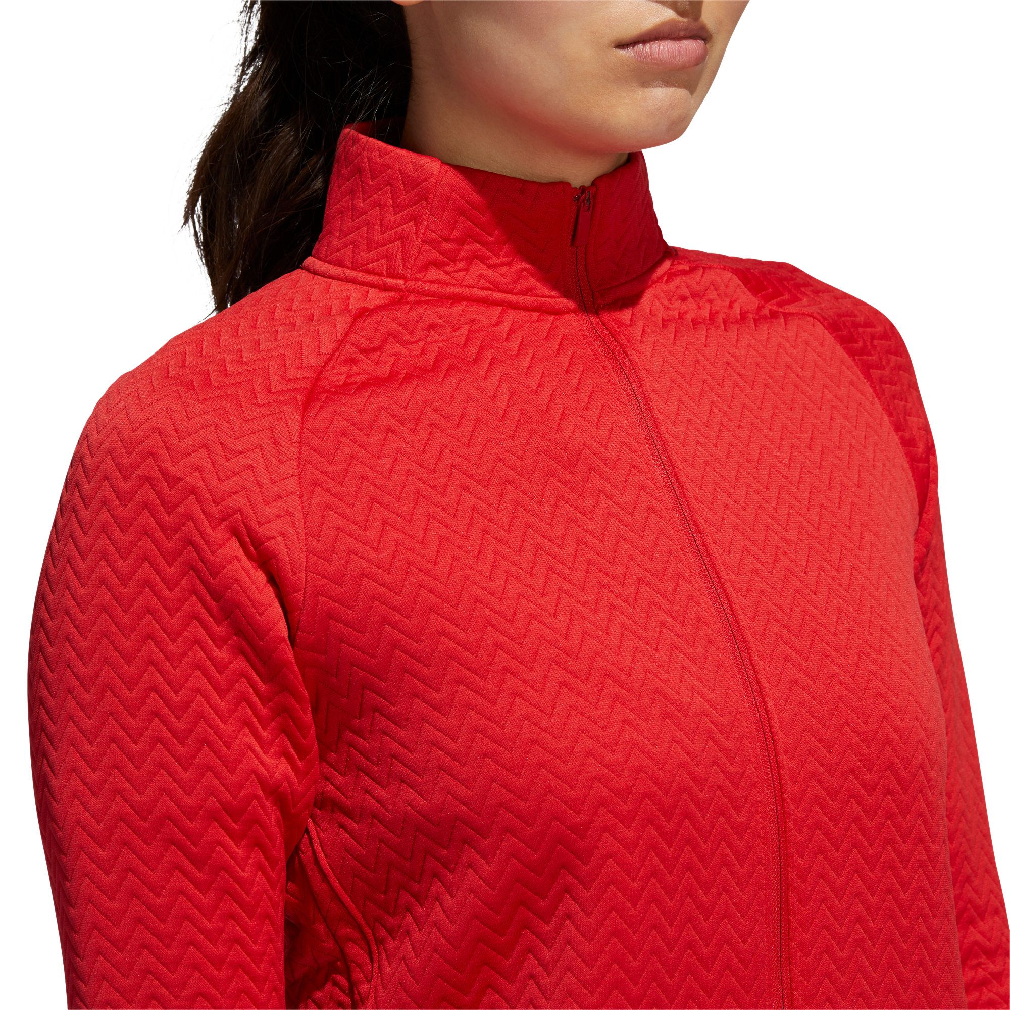 Full Zip Textured Layer Jacket