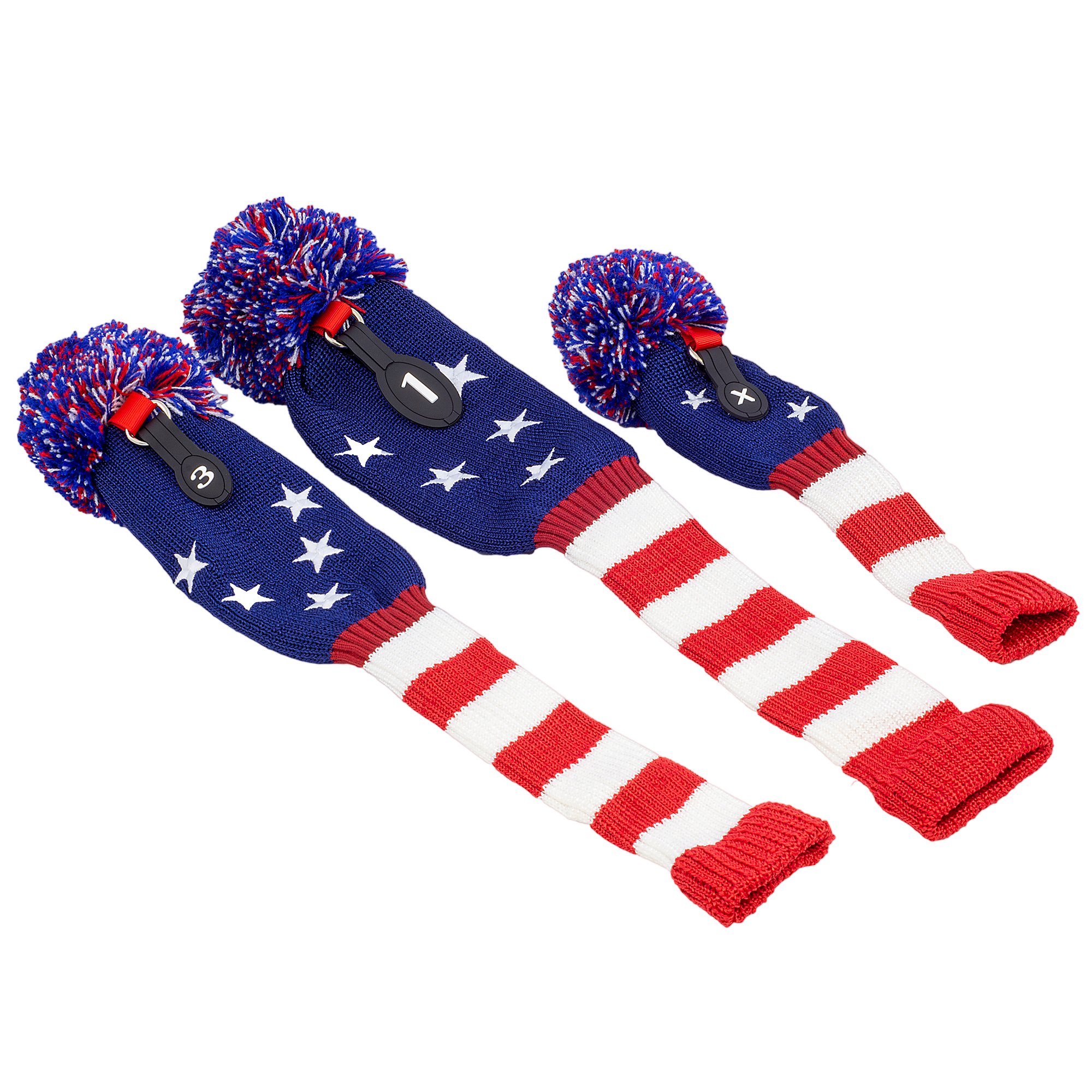 Stars & Stripes Knit Headcover 3-Pack