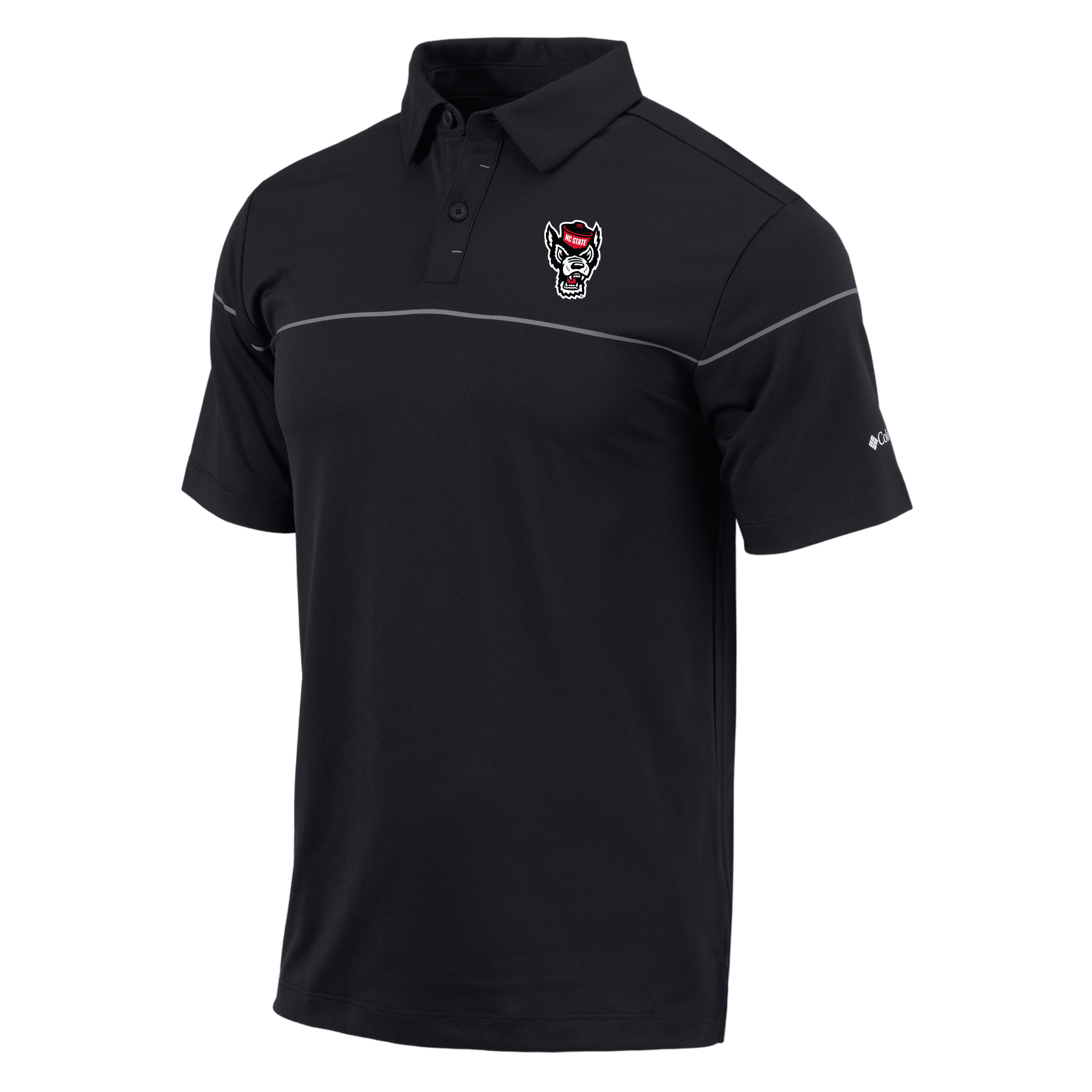 NC State Wolfpack OMNI-WICK Breaker Men's Short Sleeve Golf Polo Shirt