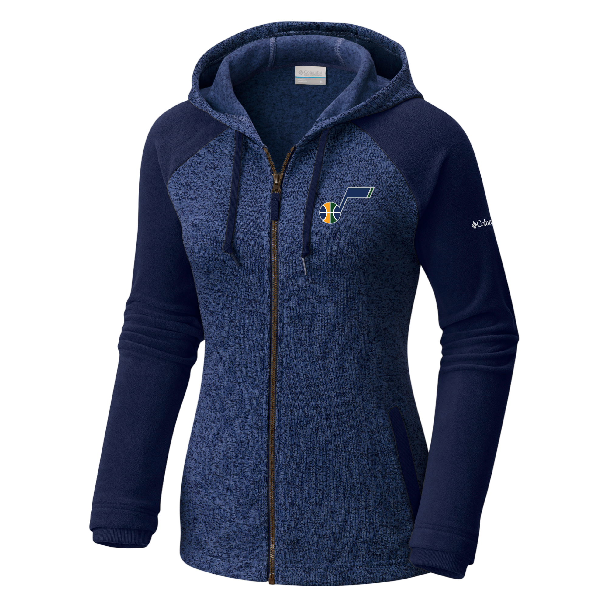 Utah Jazz Full Zip Women's Golf Hoodie