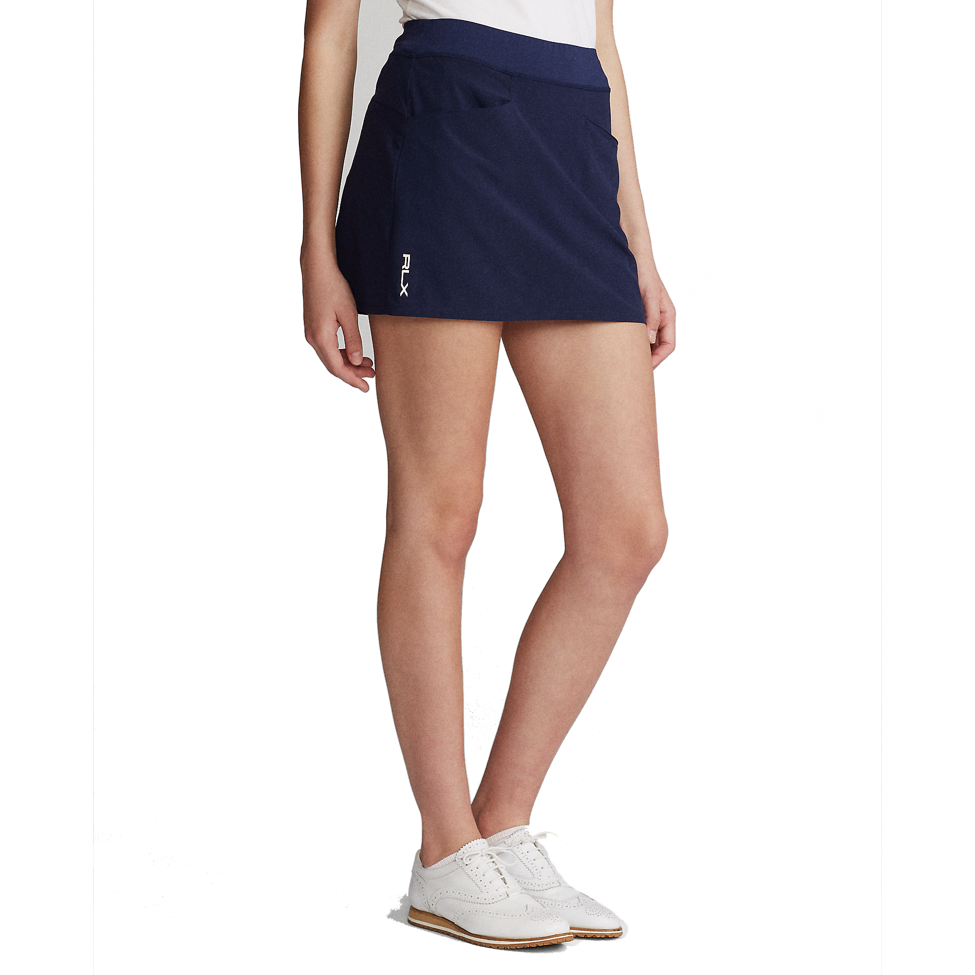 Solid Pleated Stretch 17" Golf Skort