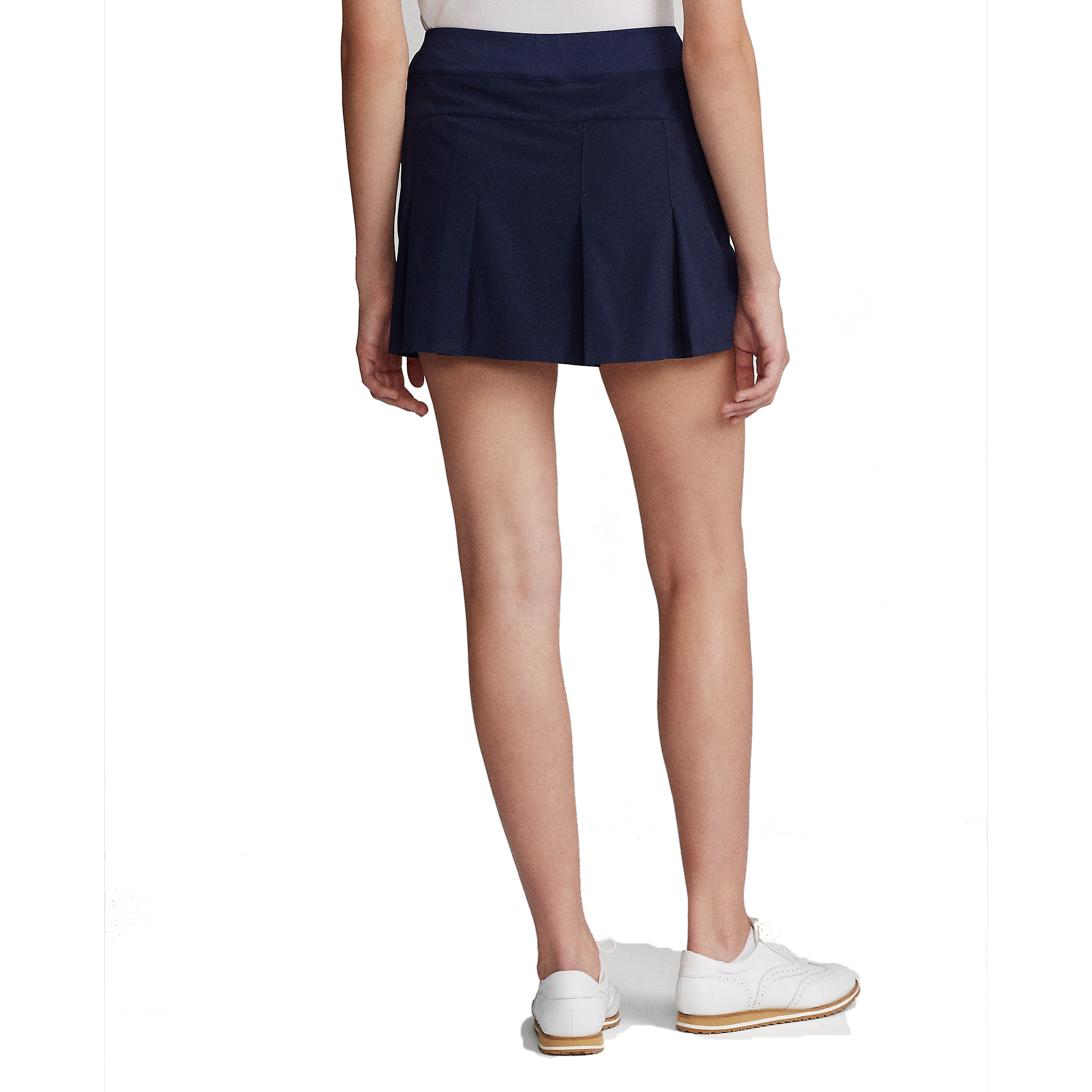 Solid Pleated Stretch 17" Golf Skort