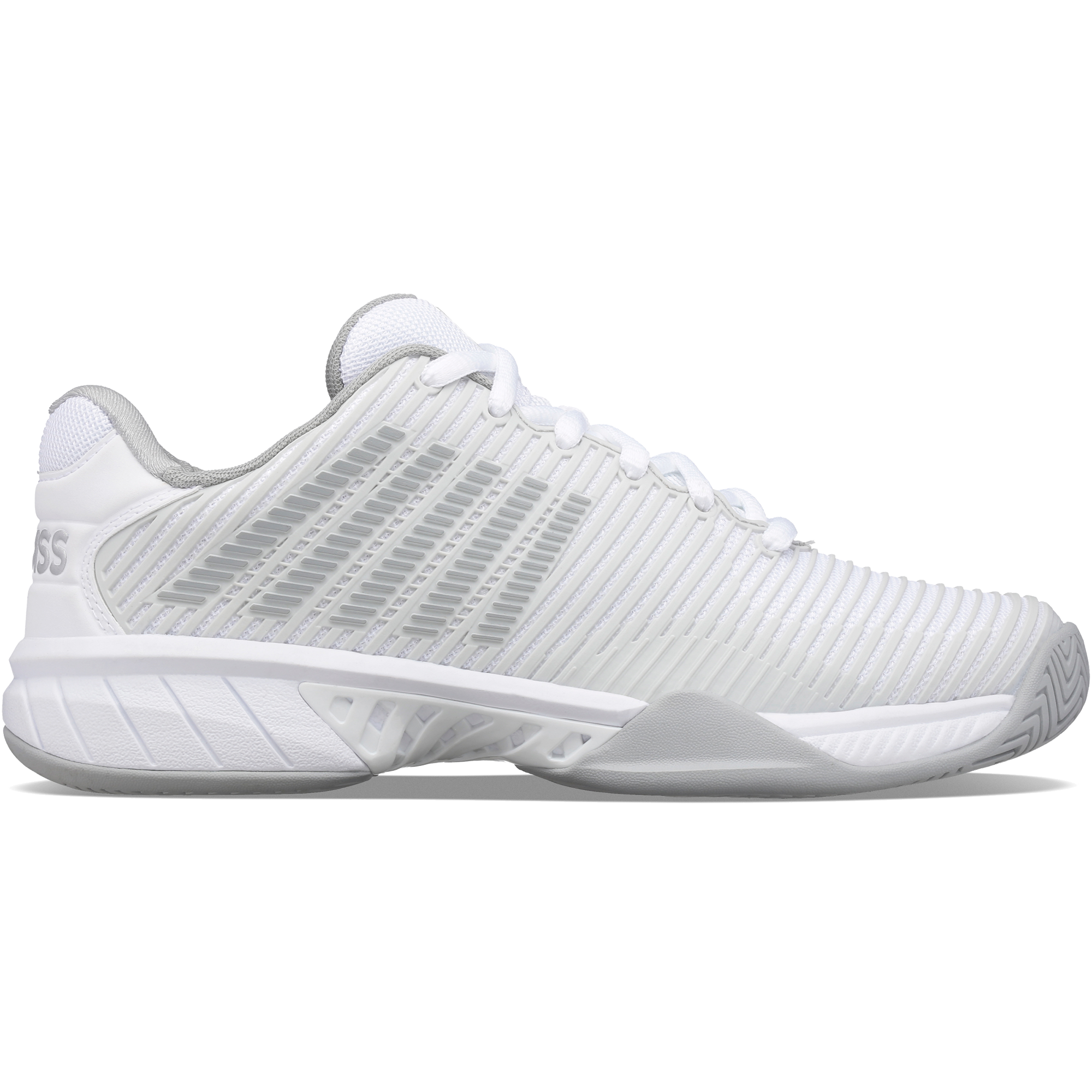 Hypercourt Express 2 Women's Tennis Shoe - White/Grey