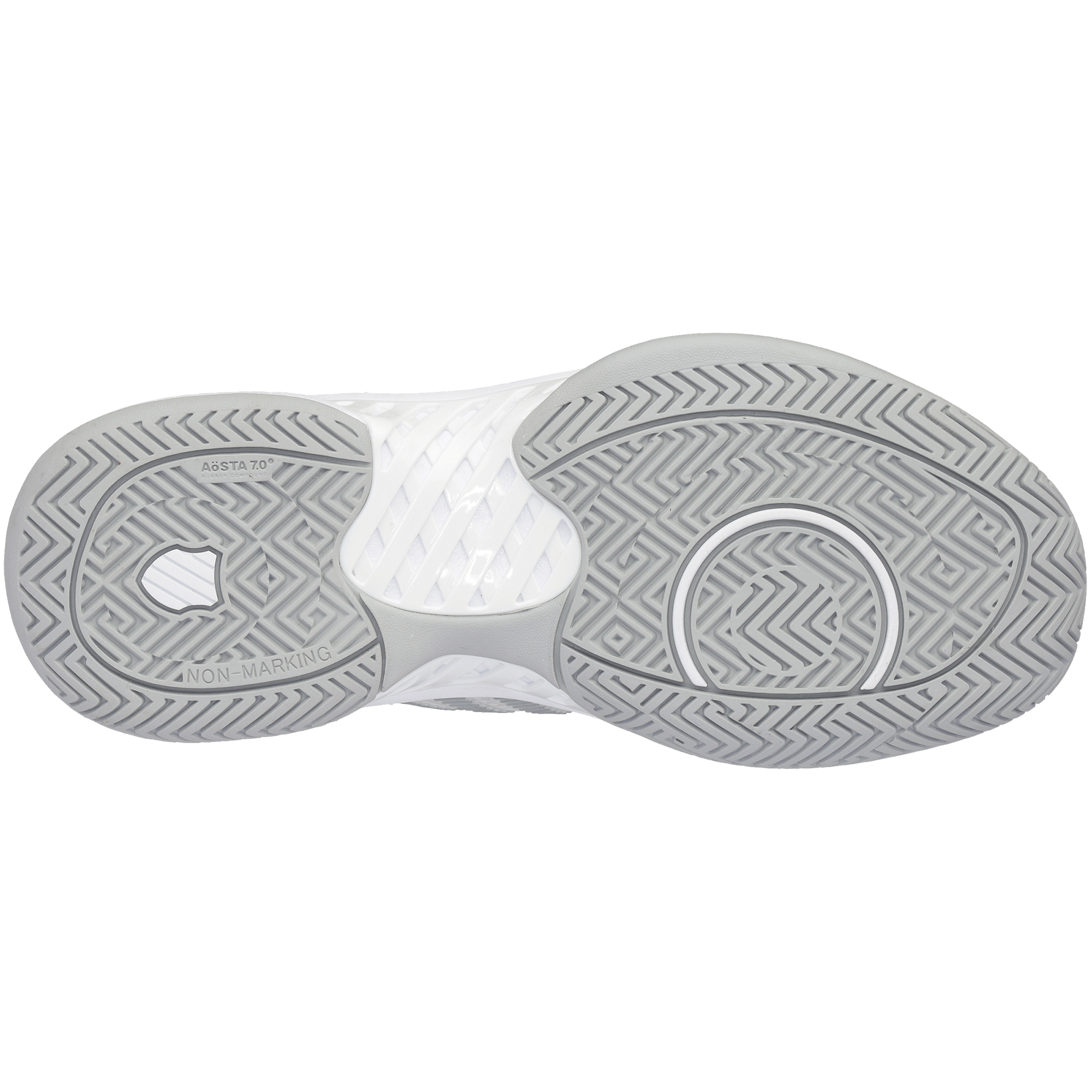 Hypercourt Express 2 Women's Tennis Shoe - White/Grey