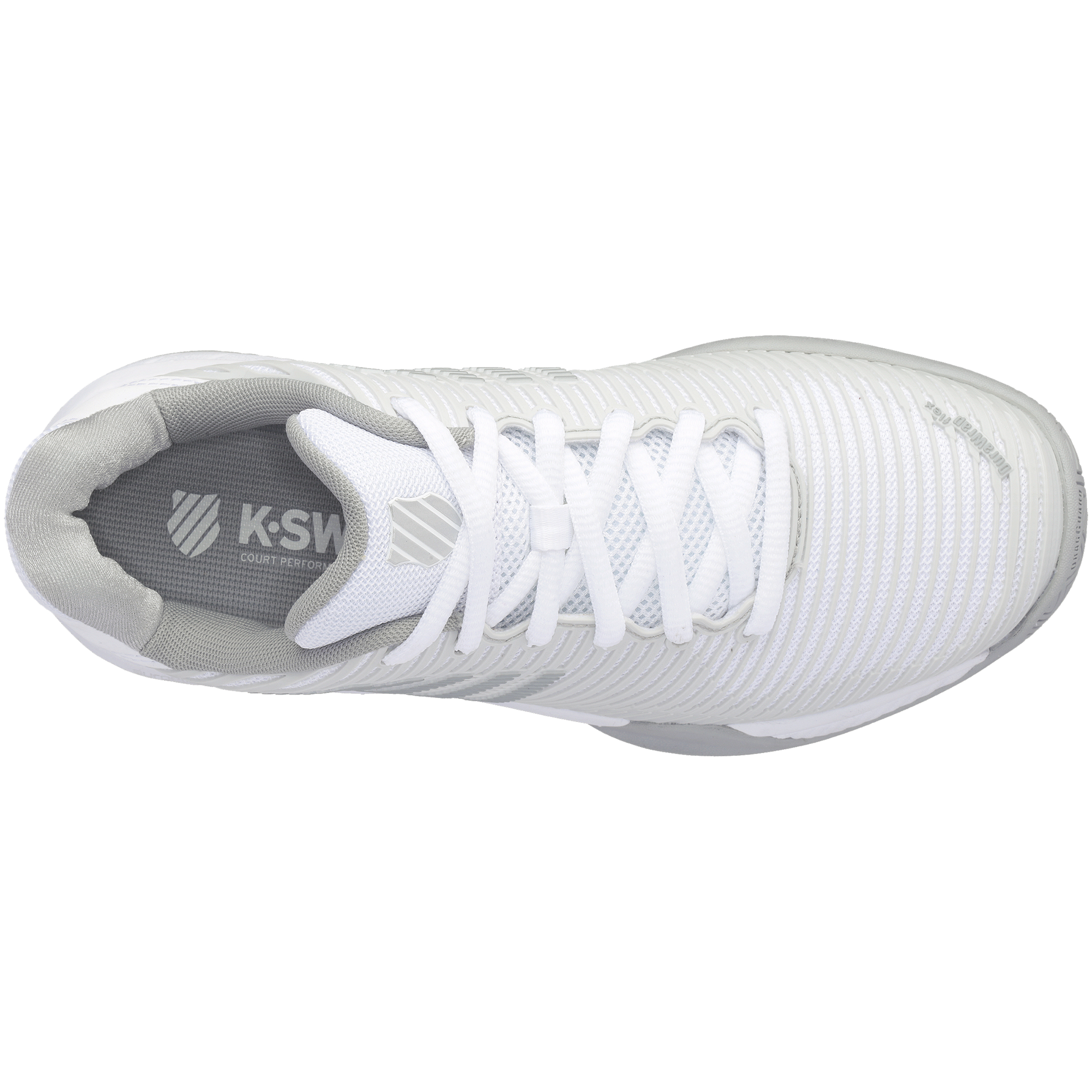 Hypercourt Express 2 Women's Tennis Shoe - White/Grey