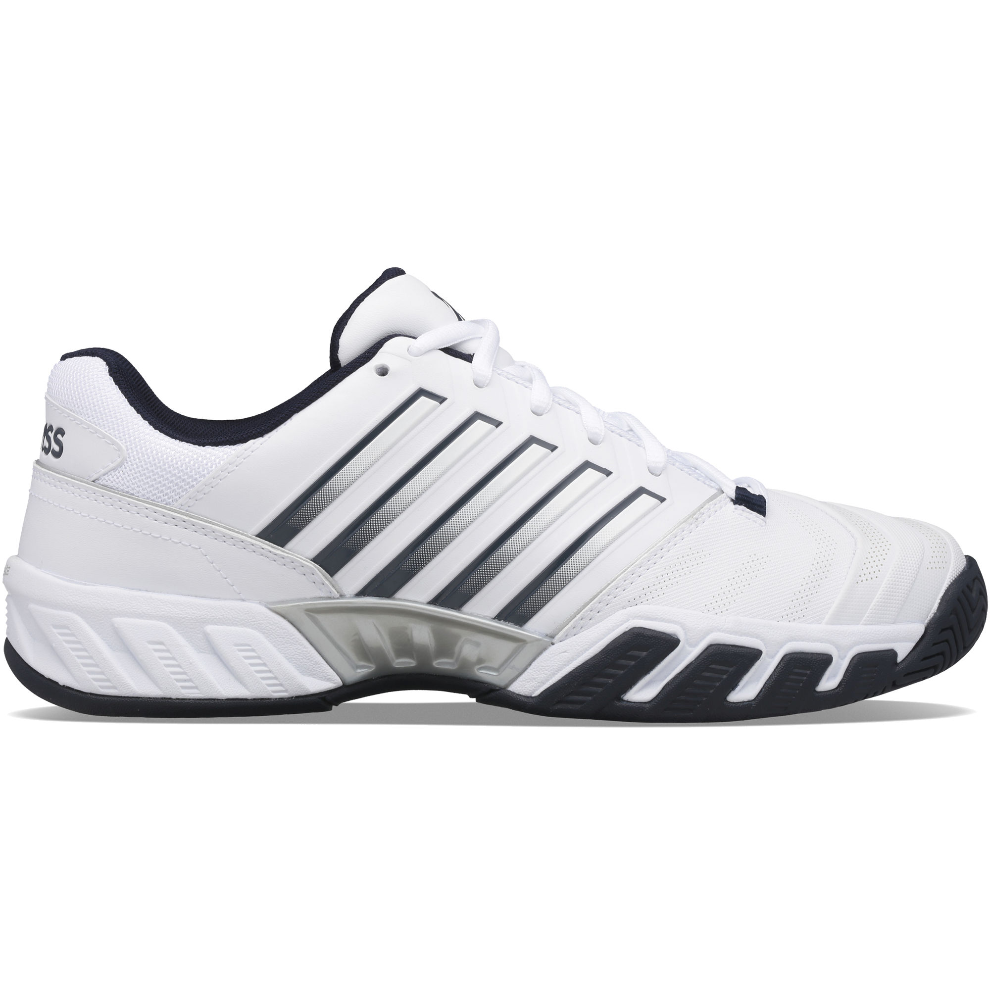 K-Swiss Bigshot Light 4 Men's Tennis Shoe - White/Navy | PGA TOUR