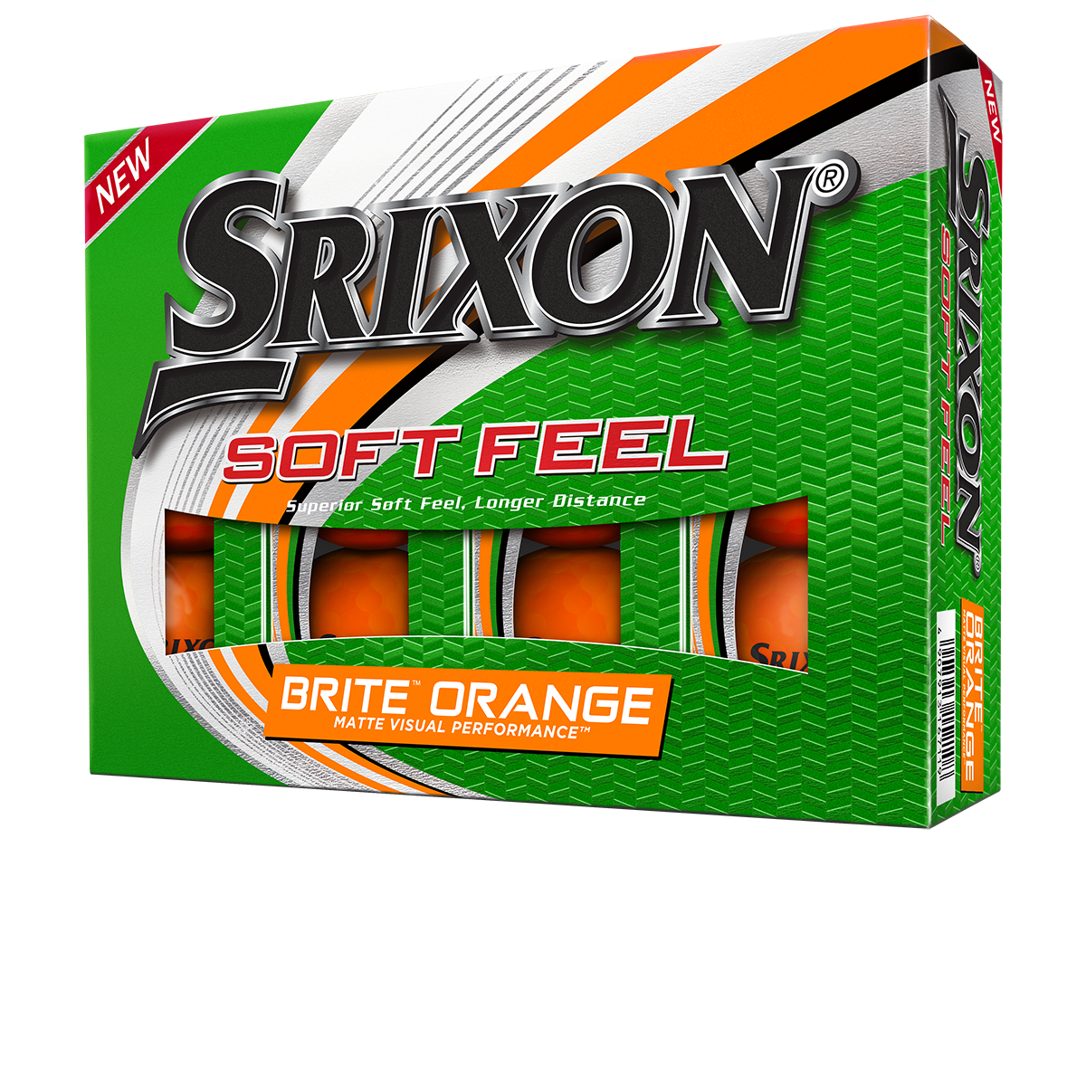 Soft Feel Brite 2 Orange Golf Balls