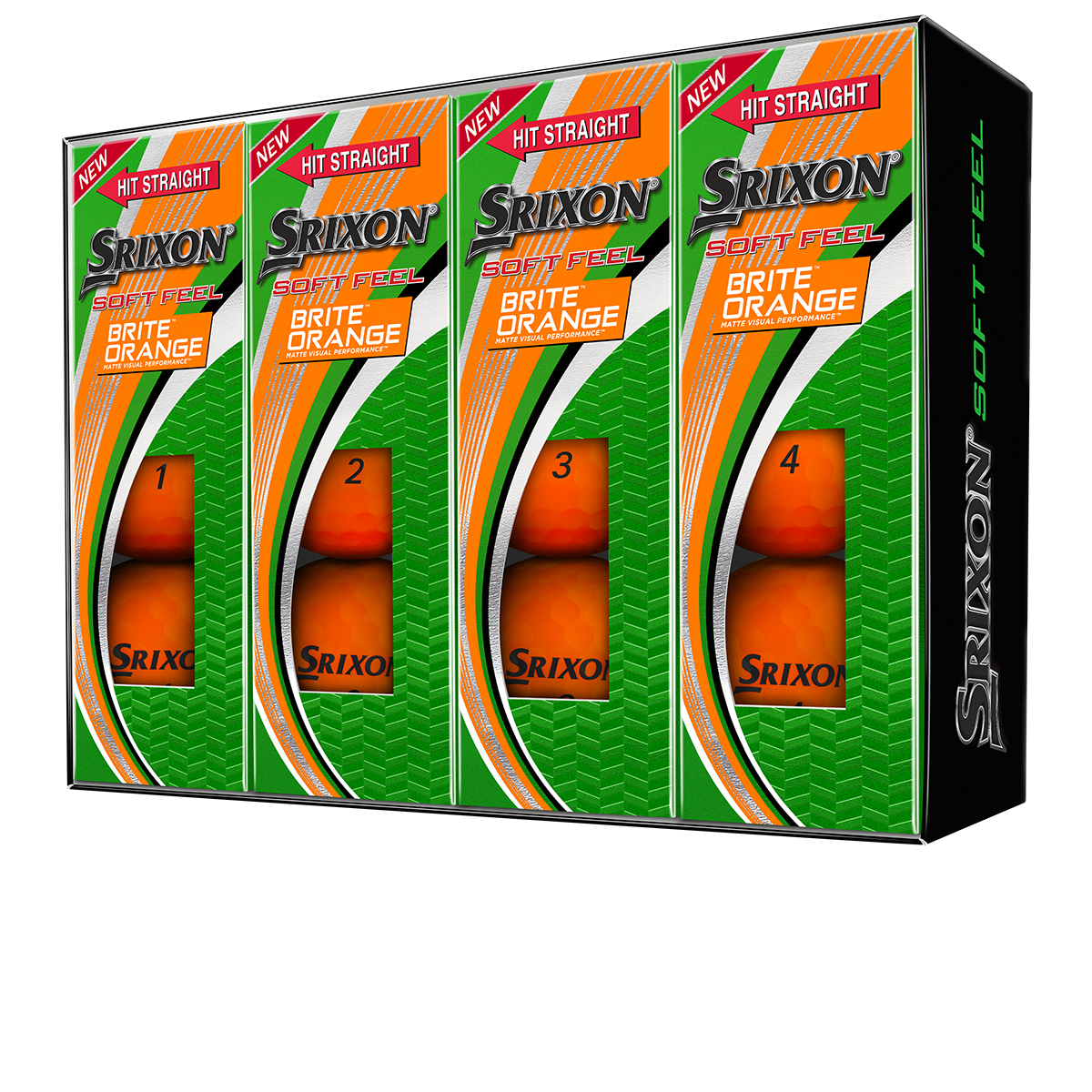 Soft Feel Brite 2 Orange Golf Balls