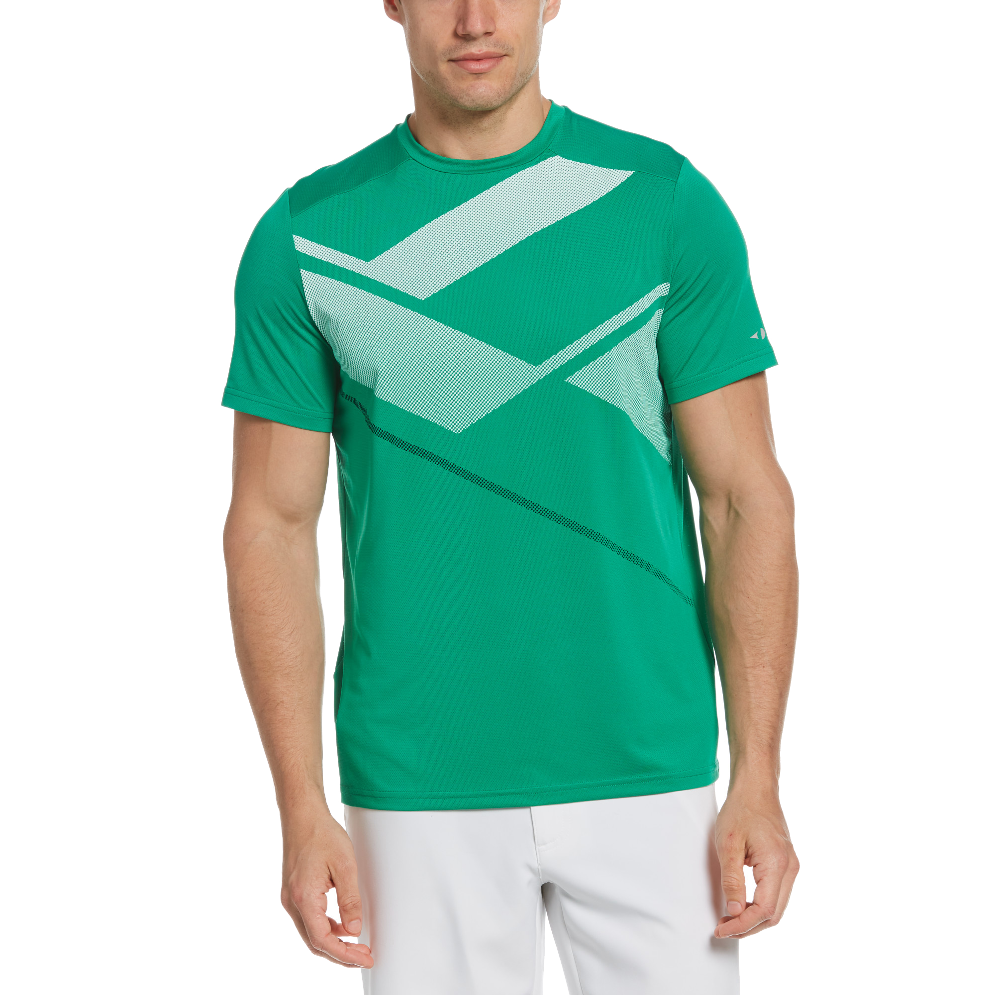 Textured Geo Print Short Sleeve Tee Shirt
