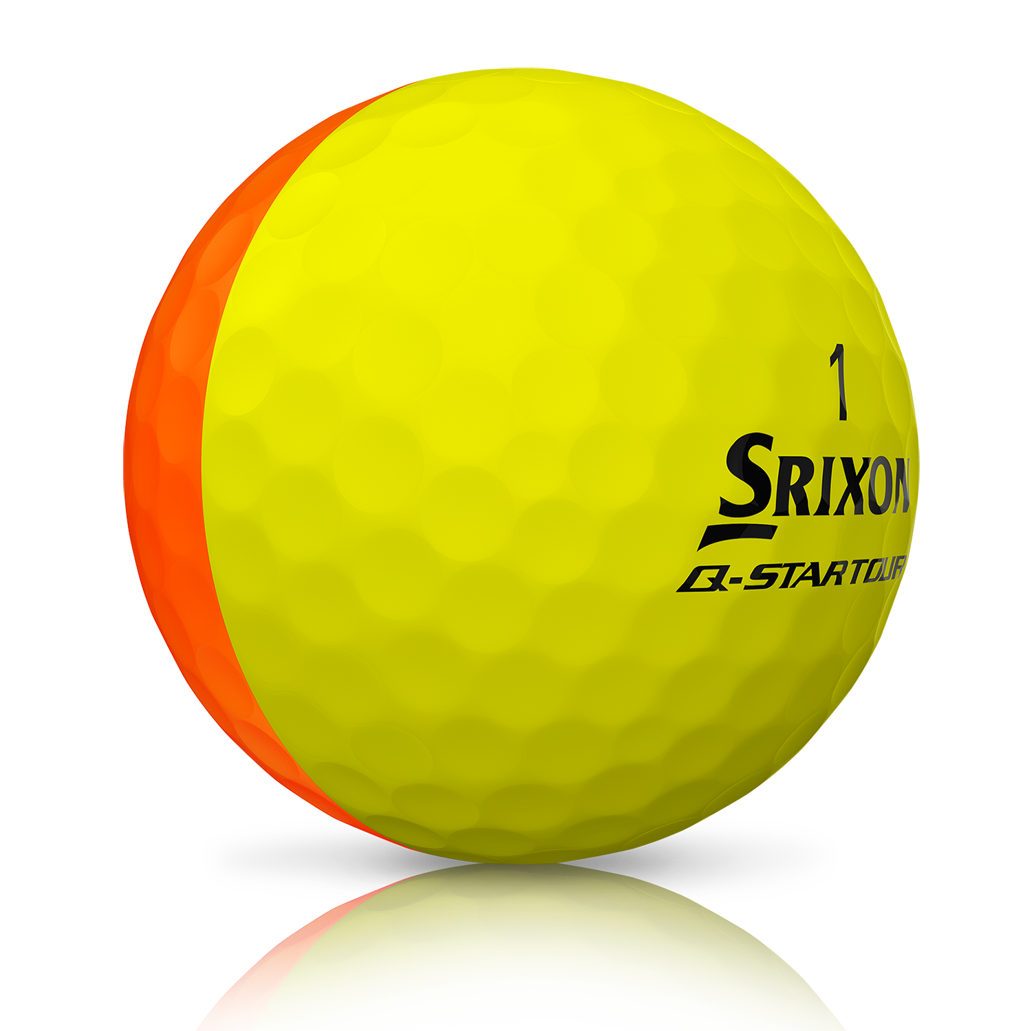 Q-Star Tour Divide Orange/Yellow Golf Balls