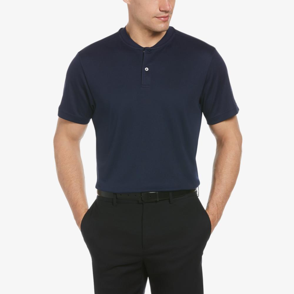 Big & Tall Pique Short Sleeve Polo with New Casual Collar