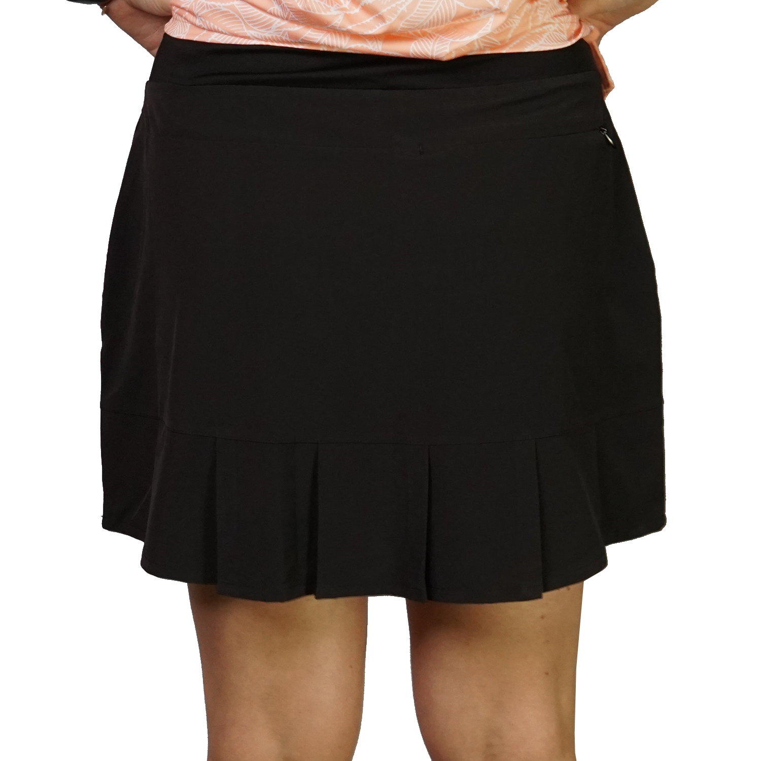Back Hem Box Pleat 15" Skort