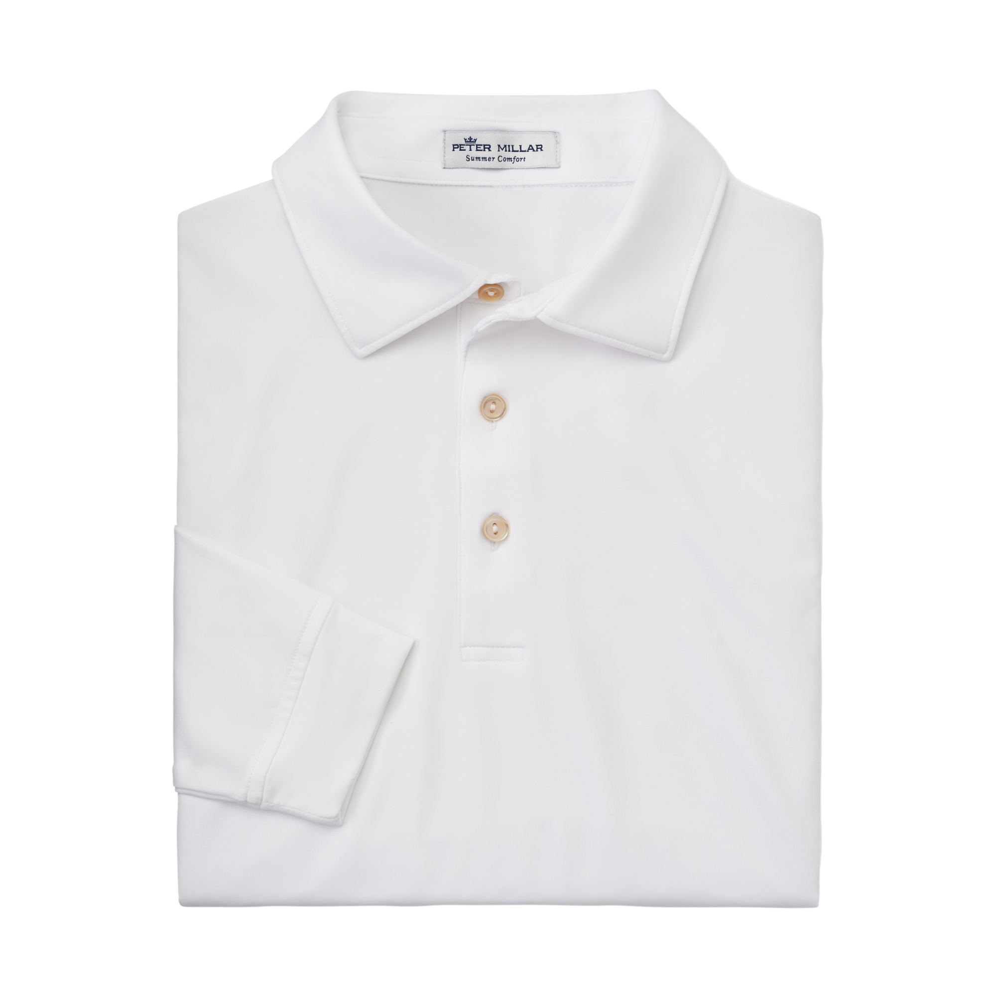 Solid Stretch Jersey Long Sleeve Polo