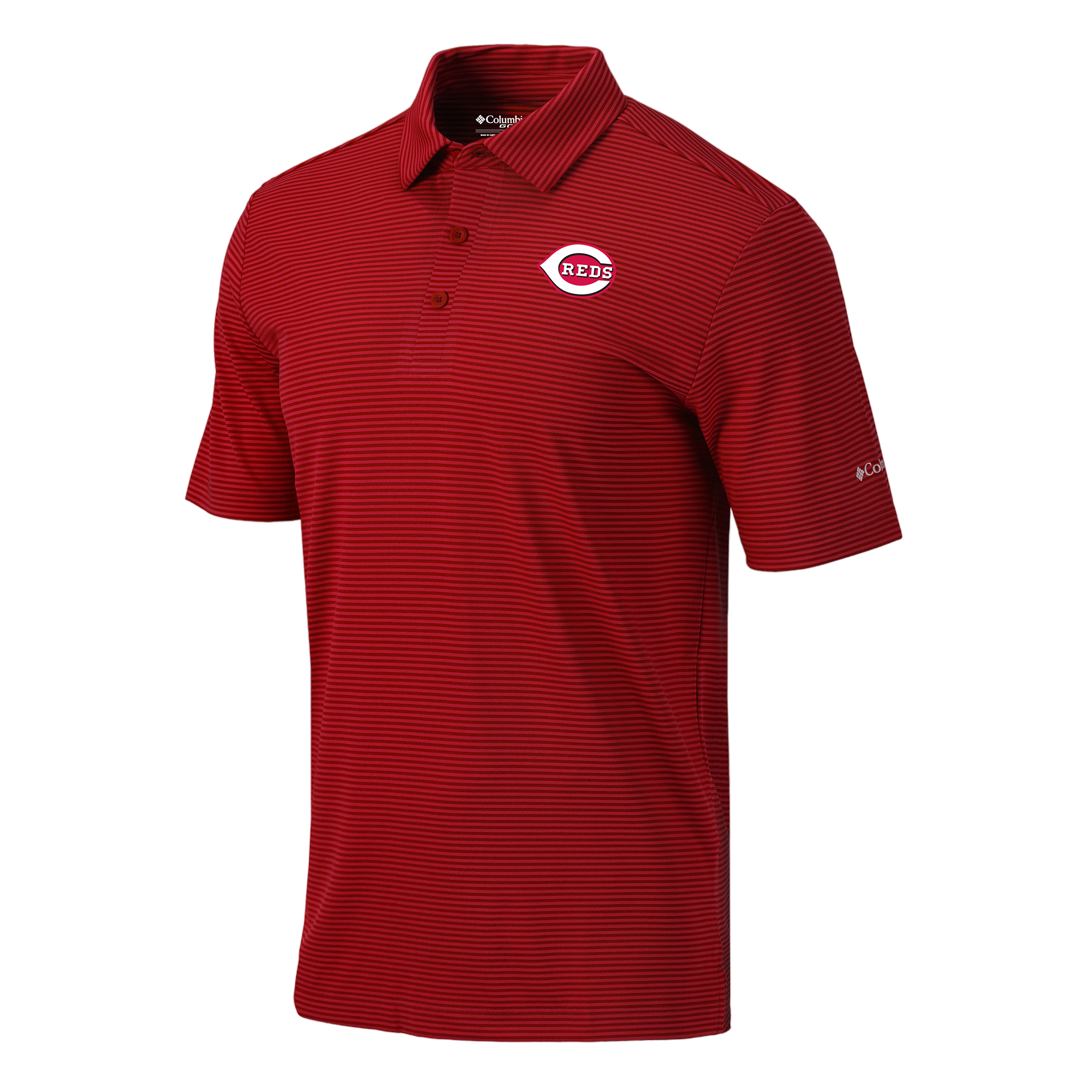 Cincinnati Reds One Swing Men's Short Sleeve Golf Polo Shirt