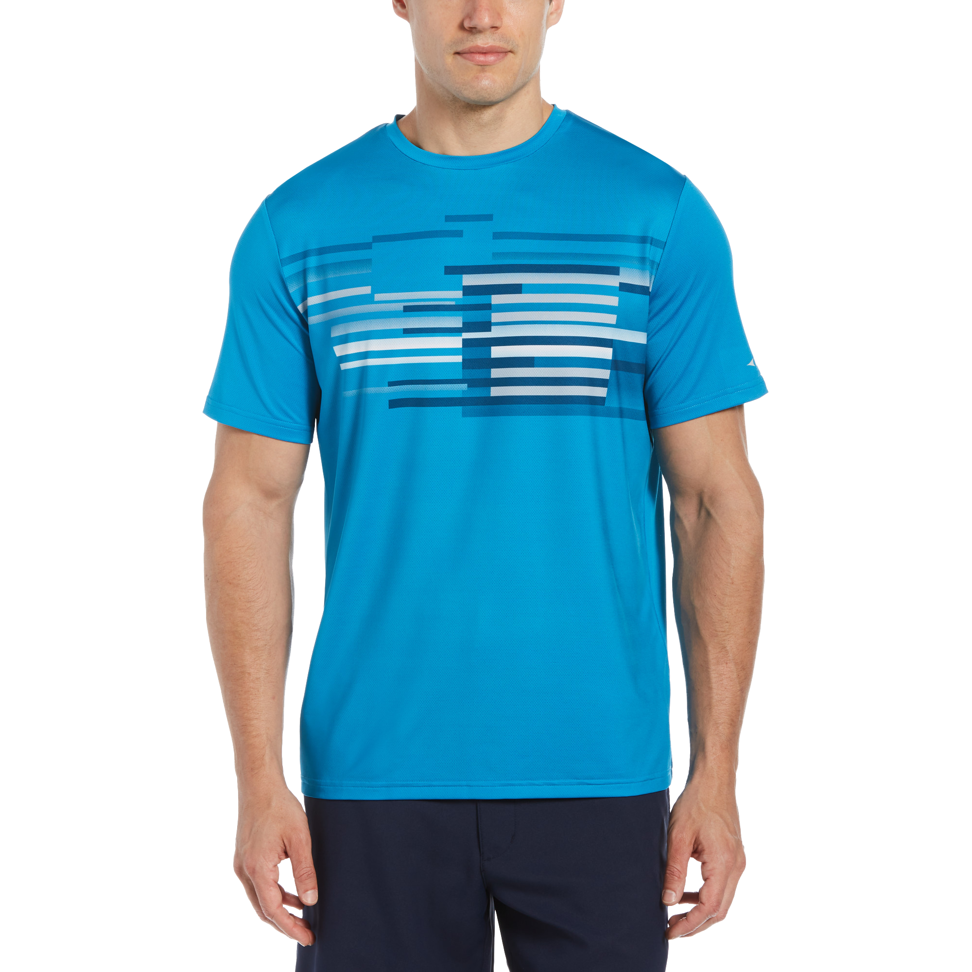 Gradient Multi Chest Print Short Sleeve Tee Shirt