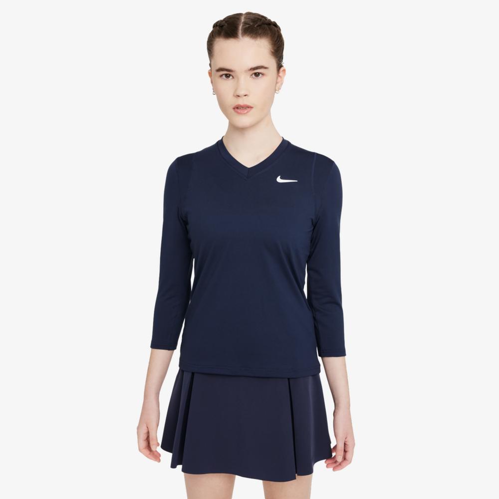 NikeCourt Dri-FIT UV Victory Women's 3/4-Sleeve Tennis Top