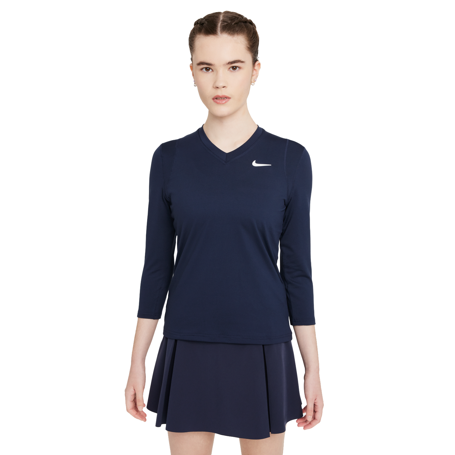 NikeCourt Dri-FIT UV Victory Women's 3/4-Sleeve Tennis Top
