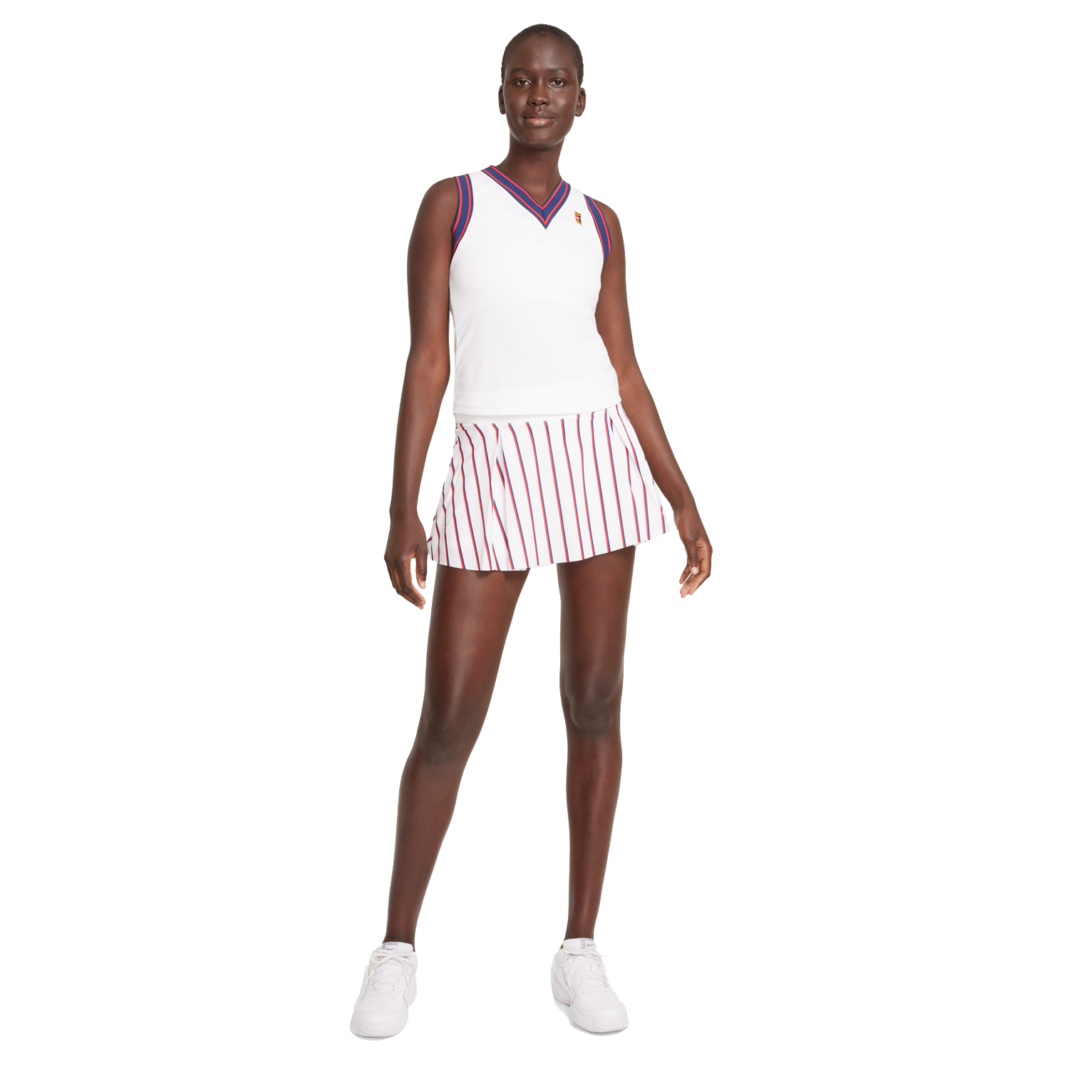 US Open Striped Cheer 13" Tennis Club Skirt