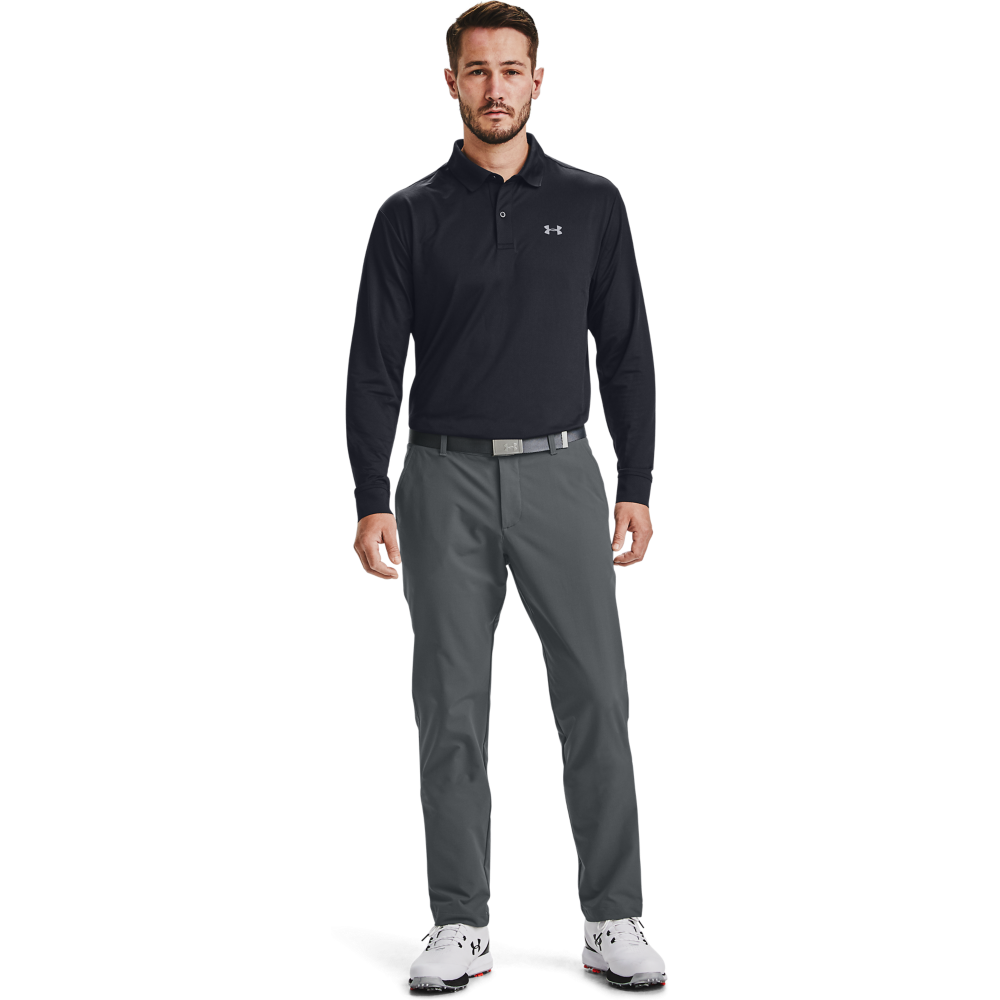 Under armour long hot sale sleeve polo mens