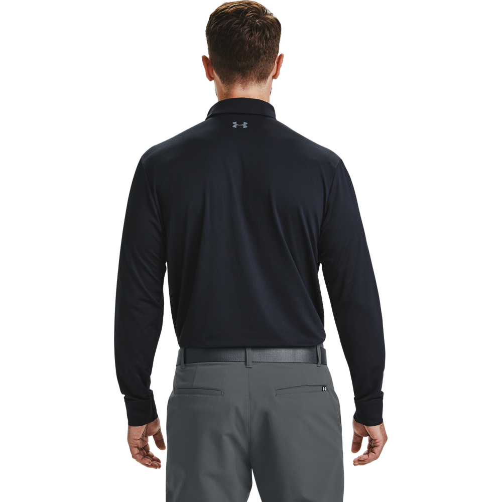 Performance Textured Long Sleeve Polo