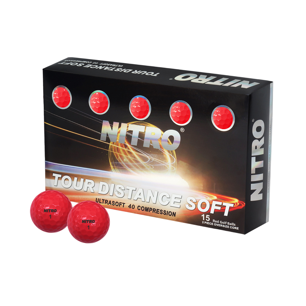 Tour Distance Soft Golf Balls - 15 Pack