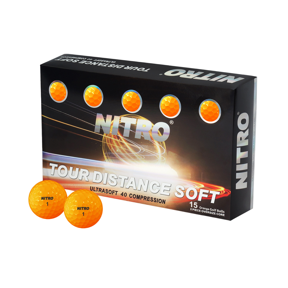 Tour Distance Soft Golf Balls - 15 Pack