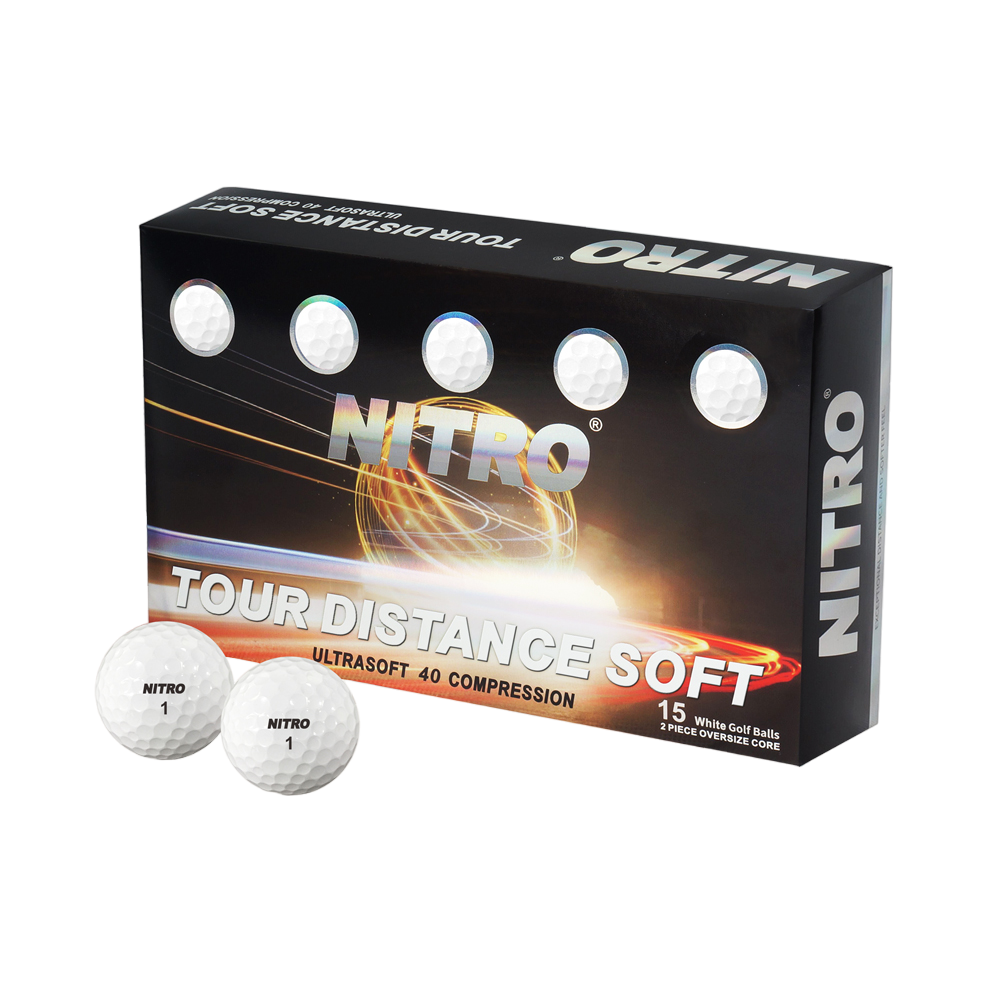 Tour Distance Soft Golf Balls - 15 Pack