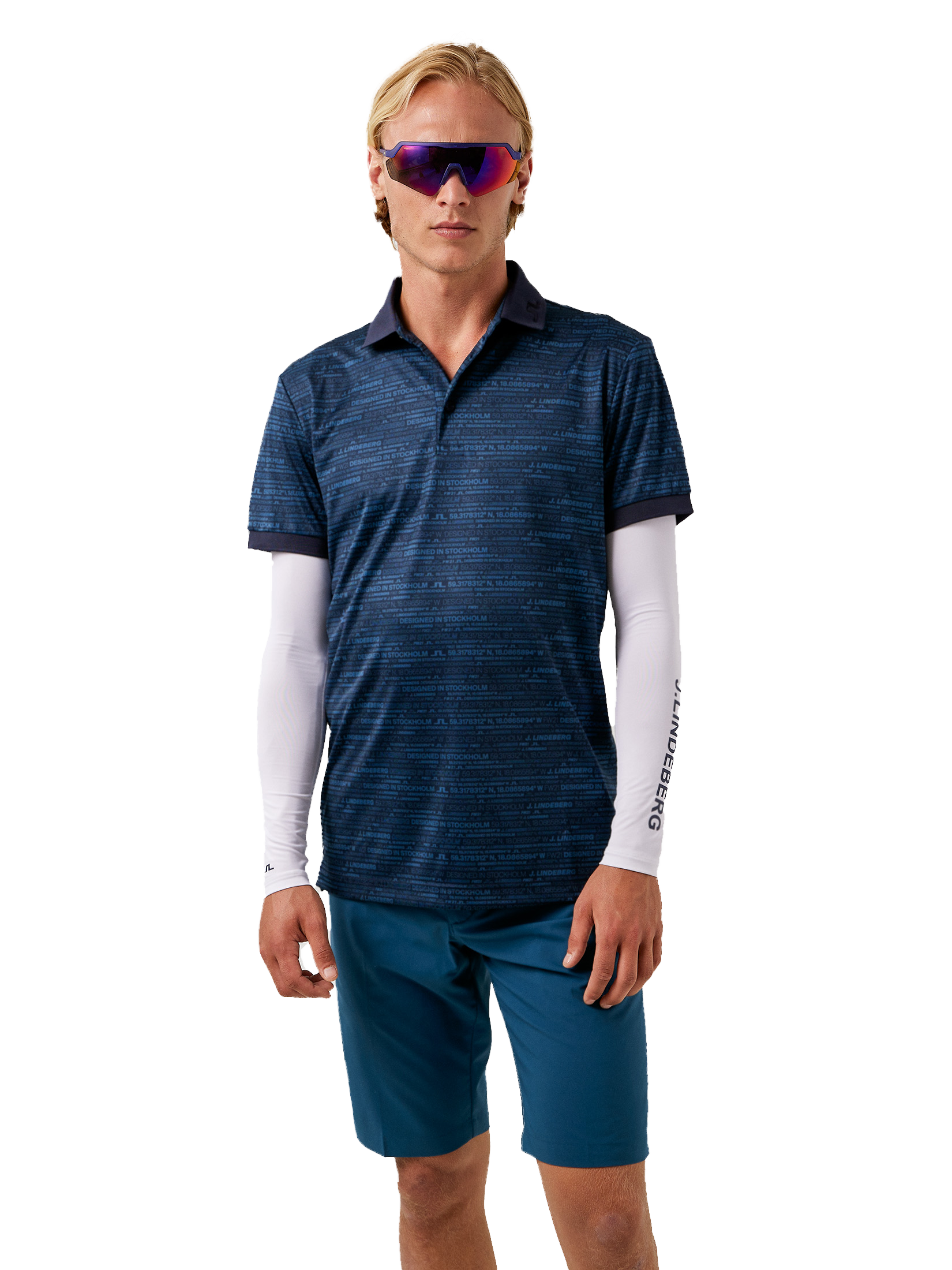 J.Lindeberg KV Print Golf Polo | PGA TOUR Superstore