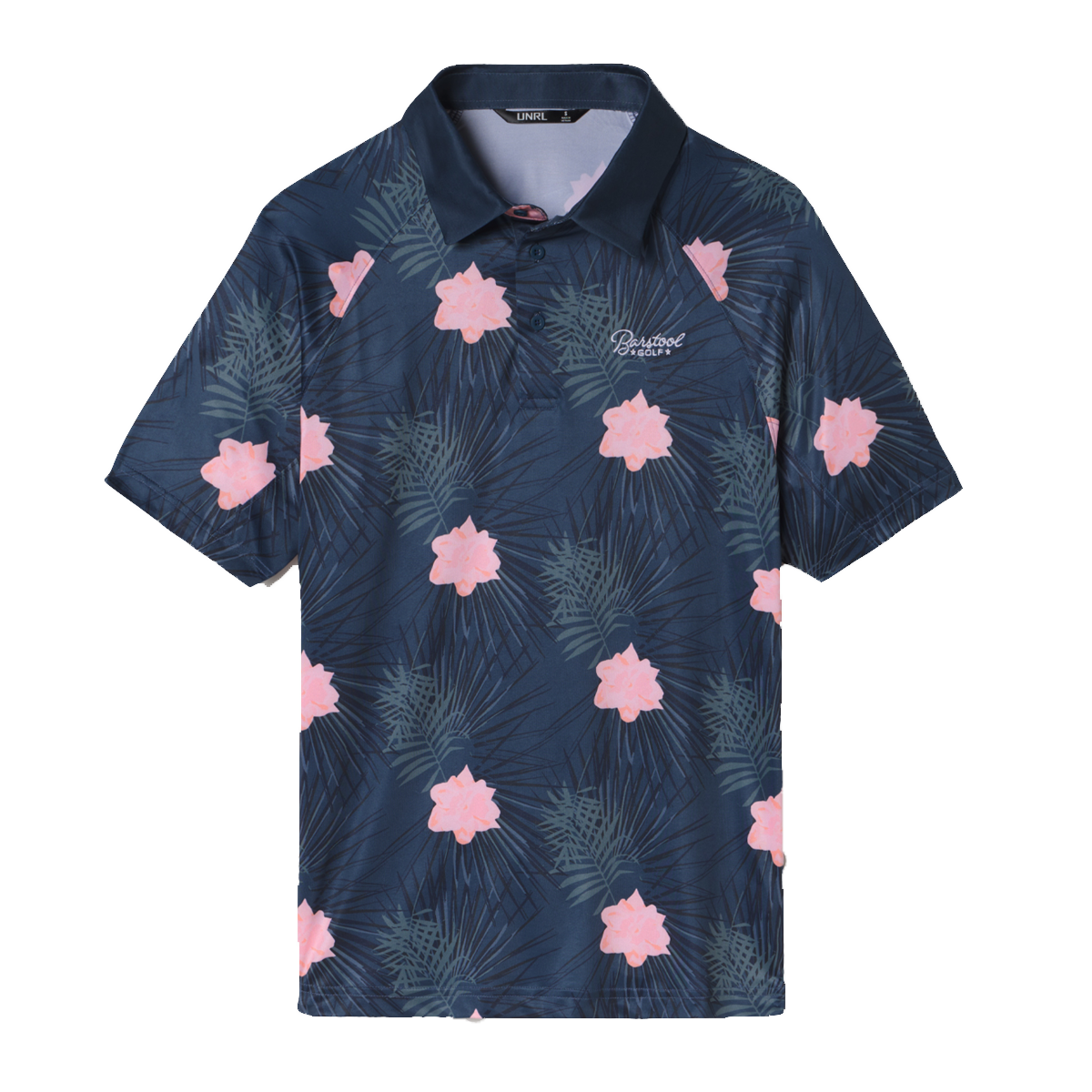 UNRL x Barstool Tropical Men's Short Sleeve Golf Polo Shirt