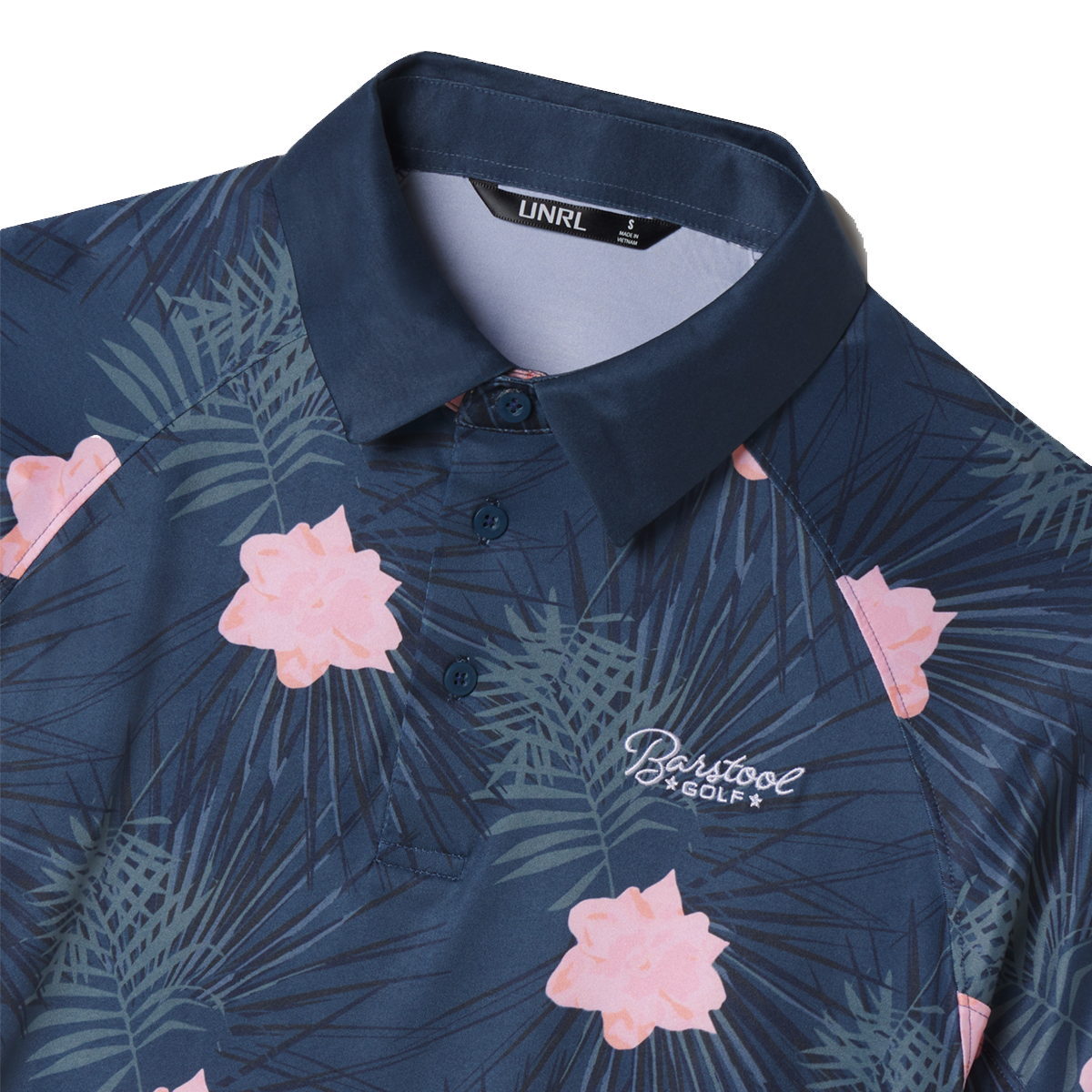 UNRL x Barstool Tropical Men's Short Sleeve Golf Polo Shirt