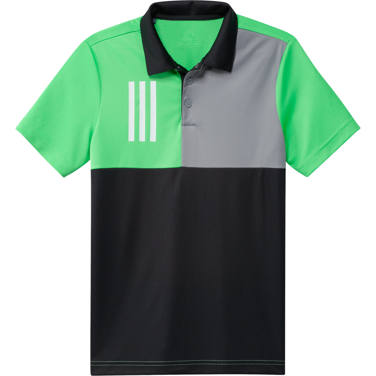 Boy's 3-Stripes Chest Primegreen Golf Polo Shirt
