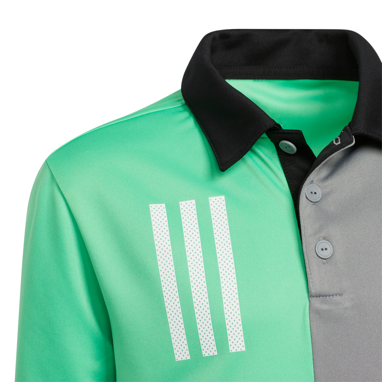 Boy's 3-Stripes Chest Primegreen Golf Polo Shirt
