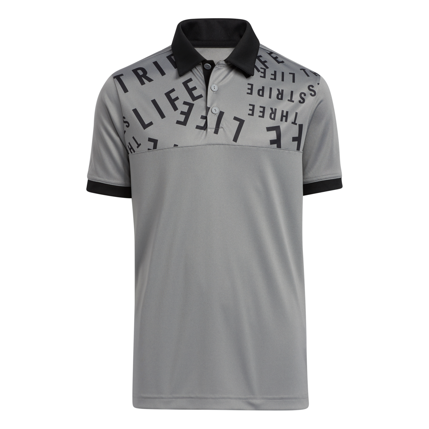 Boy's Three Stripe Life Print Primegreen Men's Short Sleeve Golf Polo Shirt