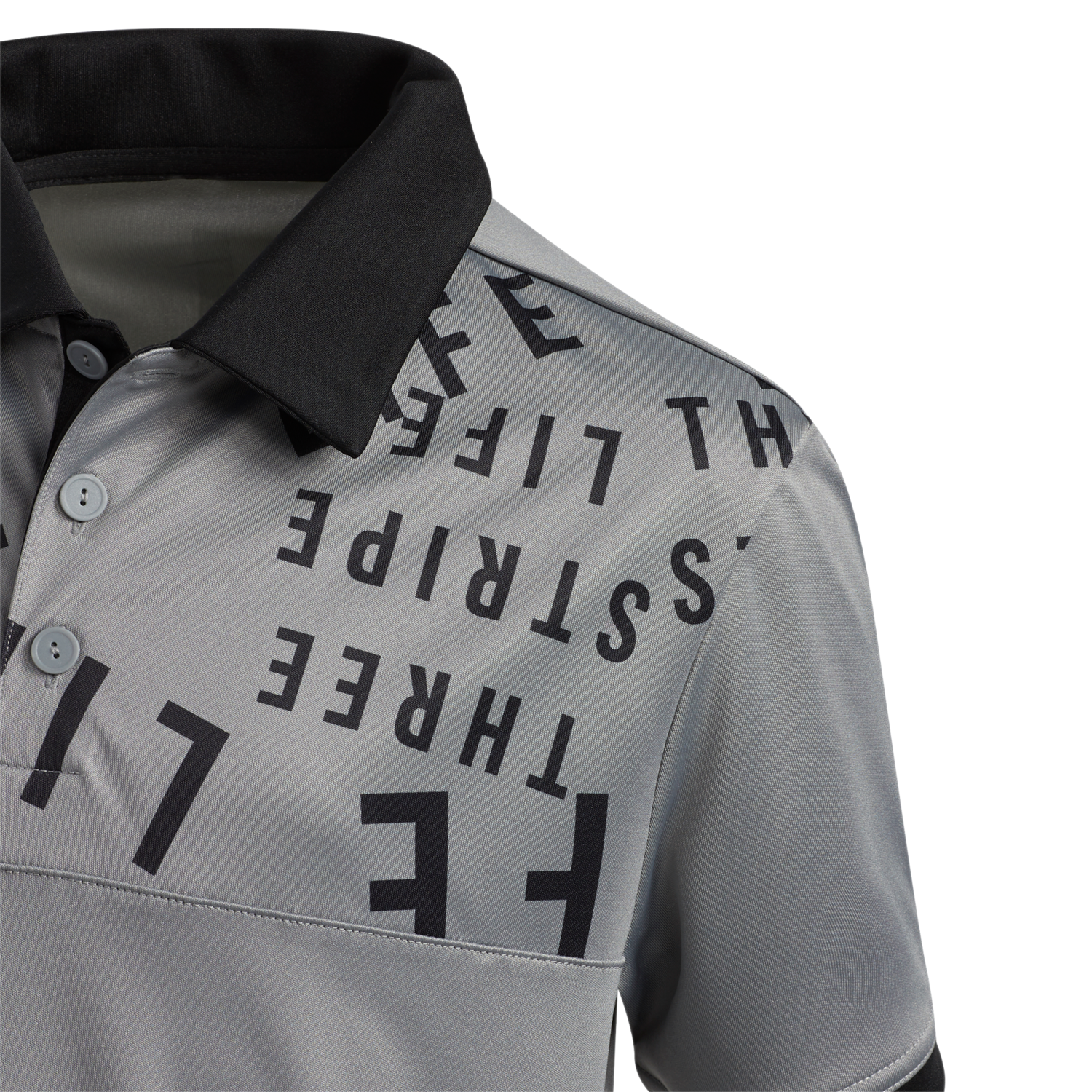 Boy's Three Stripe Life Print Primegreen Men's Short Sleeve Golf Polo Shirt