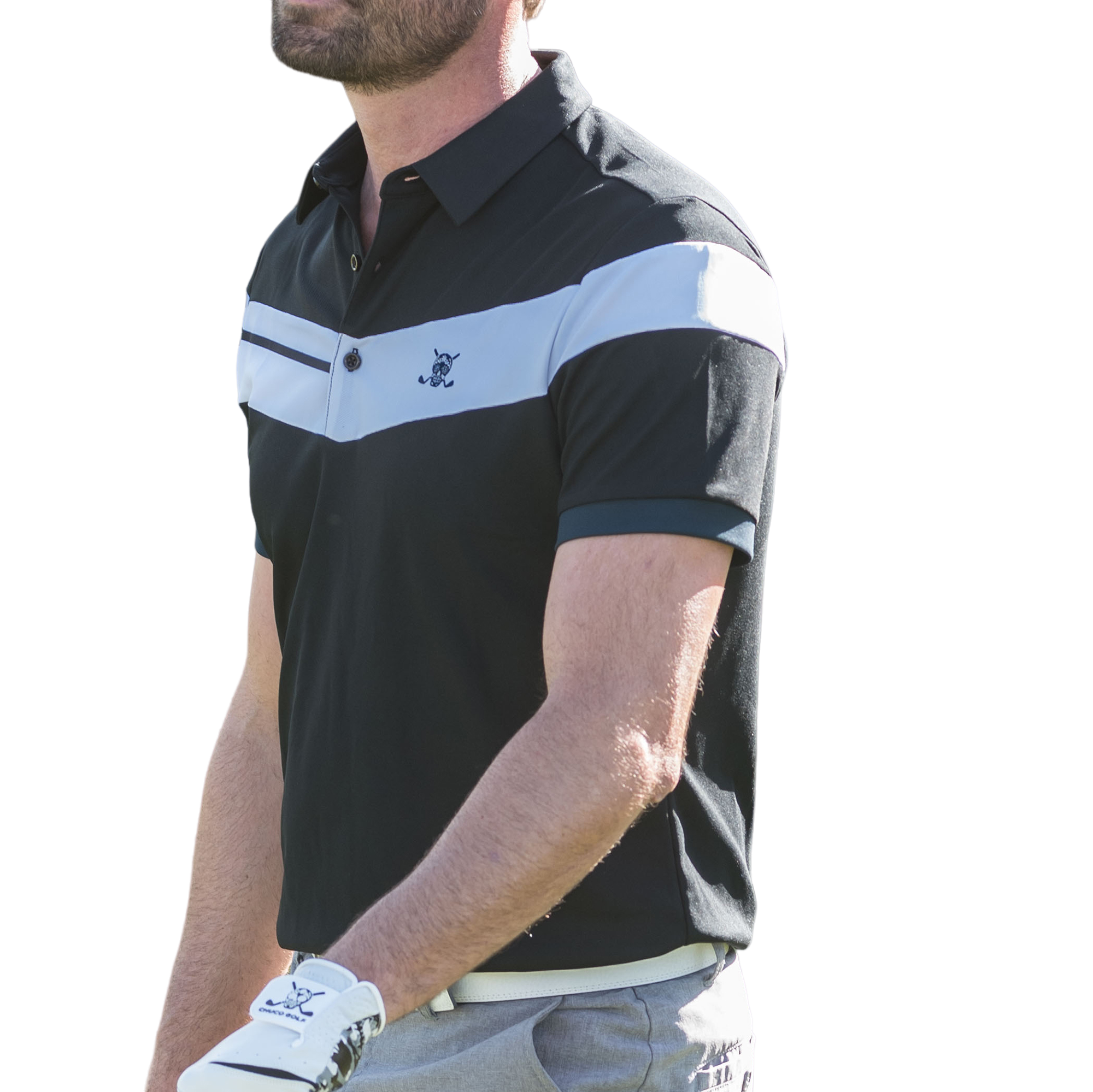 Reverse Men's Short Sleeve Golf Polo Shirt