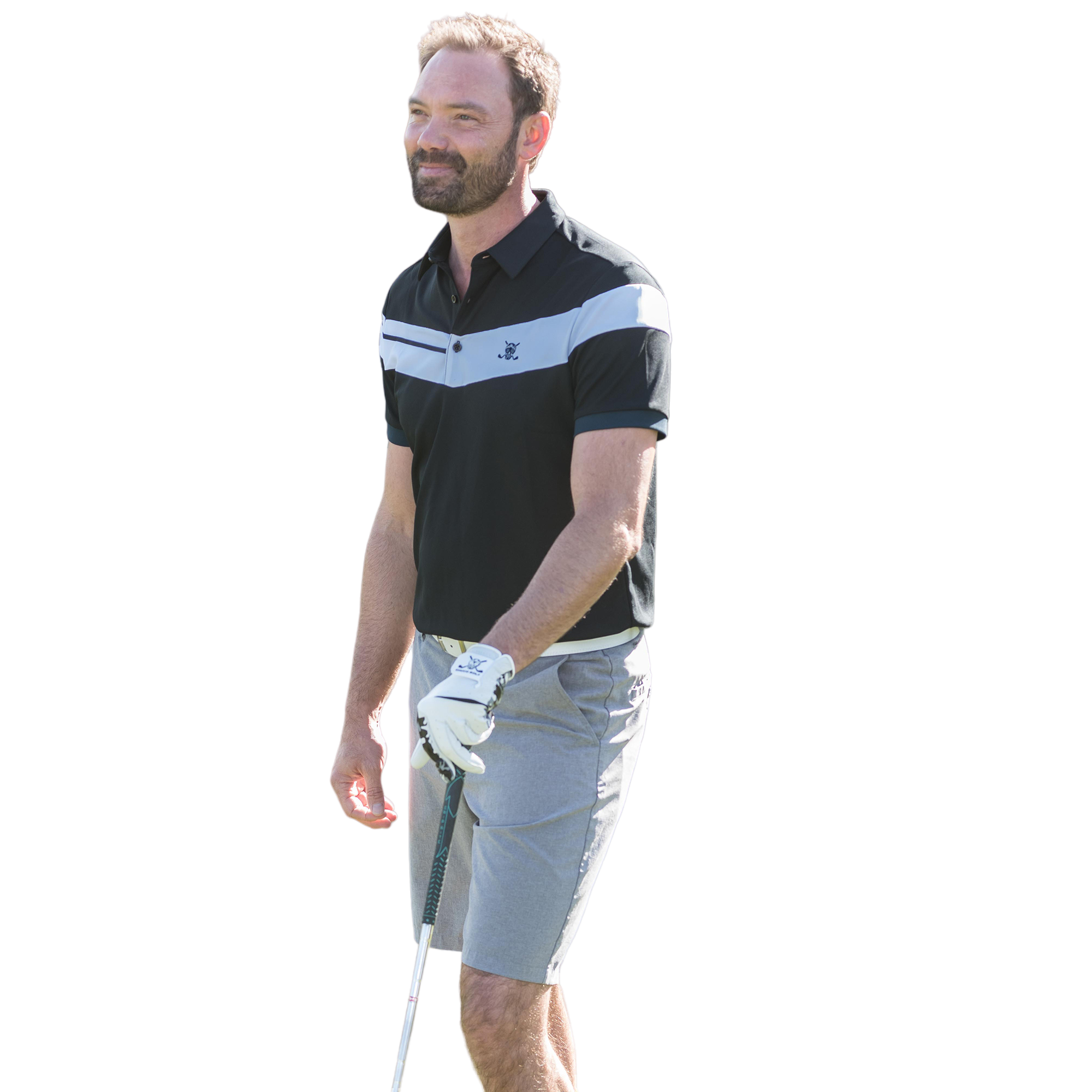 Reverse Men's Short Sleeve Golf Polo Shirt