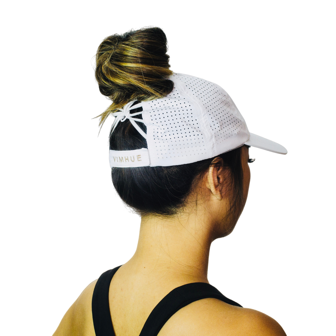 Rainbow Bright Crisscross Ponytail Ball Cap