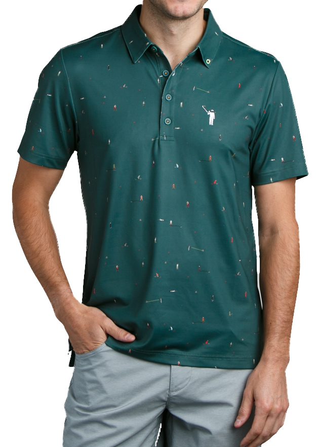 Still Playing Around Men's Short Sleeve Golf Polo Shirt