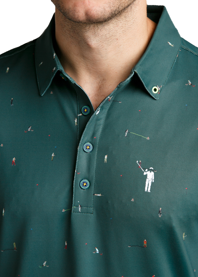 Still Playing Around Men's Short Sleeve Golf Polo Shirt