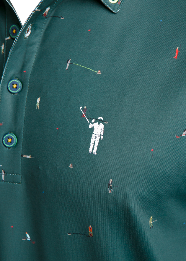 Still Playing Around Men's Short Sleeve Golf Polo Shirt