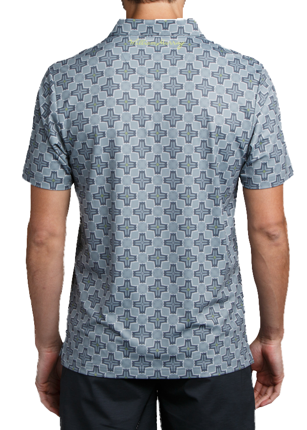 Brook Lines Men's Short Sleeve Golf Polo Shirt